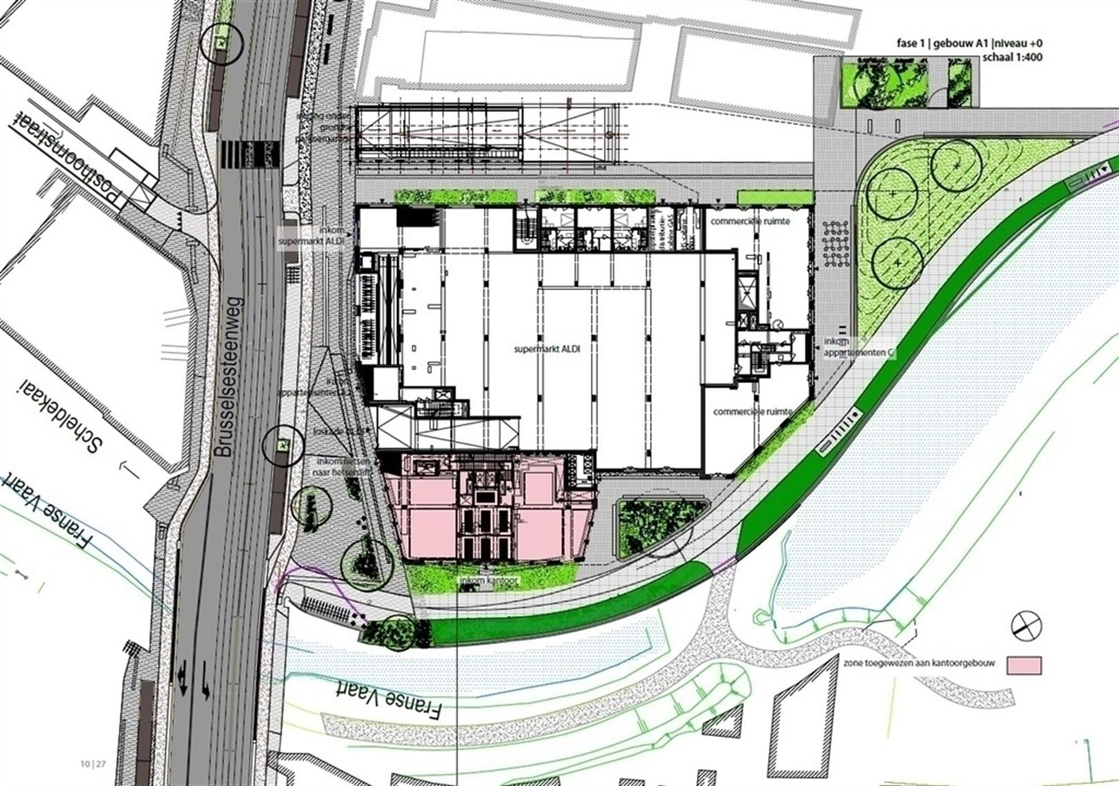 Nieuwbouwkantoren nabij het Gentse stadscentrum Keizerpoort tussen 192m² en 575m² foto 16