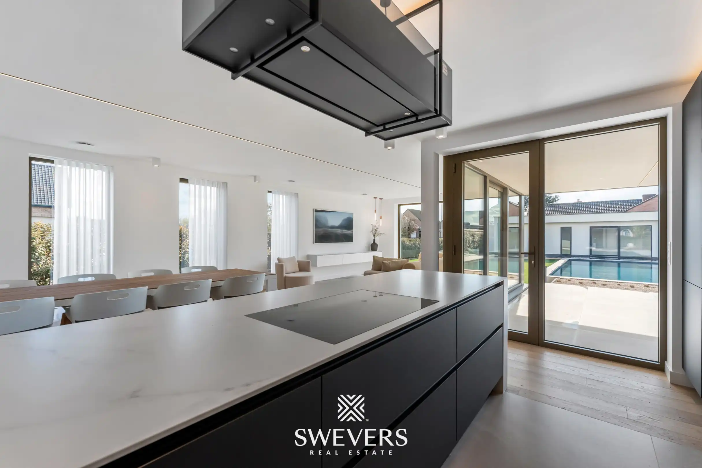 Moderne architectenwoning met hoogwaardige afwerking en zwembad in Paal foto 11