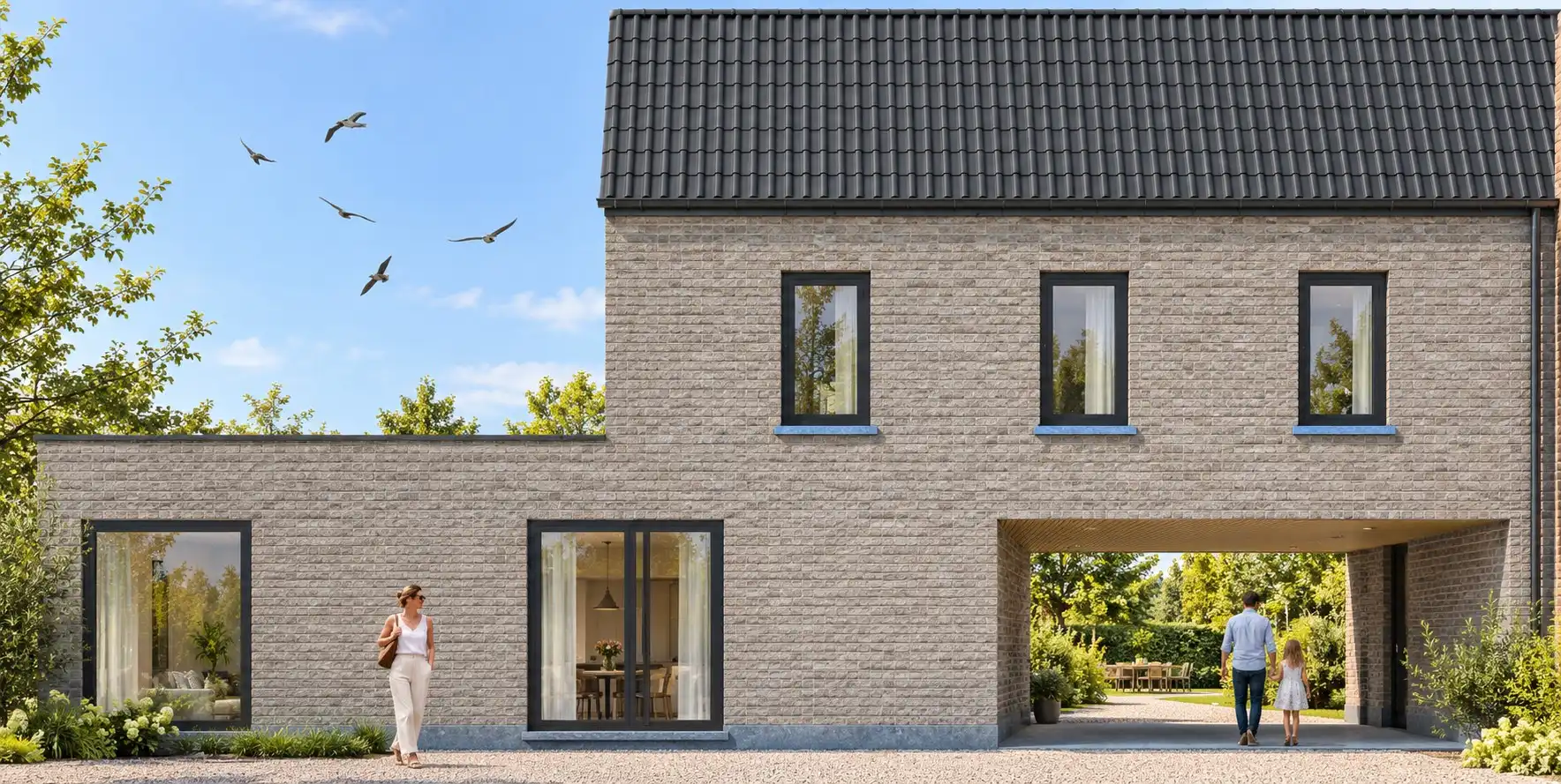 Nieuwbouw met 3 slpkmr op ruim perceel - CASCO PLUS afwerking - VERKOOP ONDER REGISTRATIERECHTEN foto 3