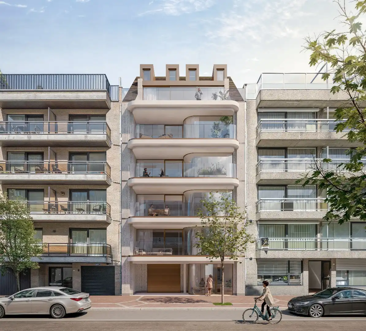 Ruim, luxe nieuwbouwappartement (162m²) in het hart van Knokke. Aankoop gelijkvloerse parking mogelijk. foto 2
