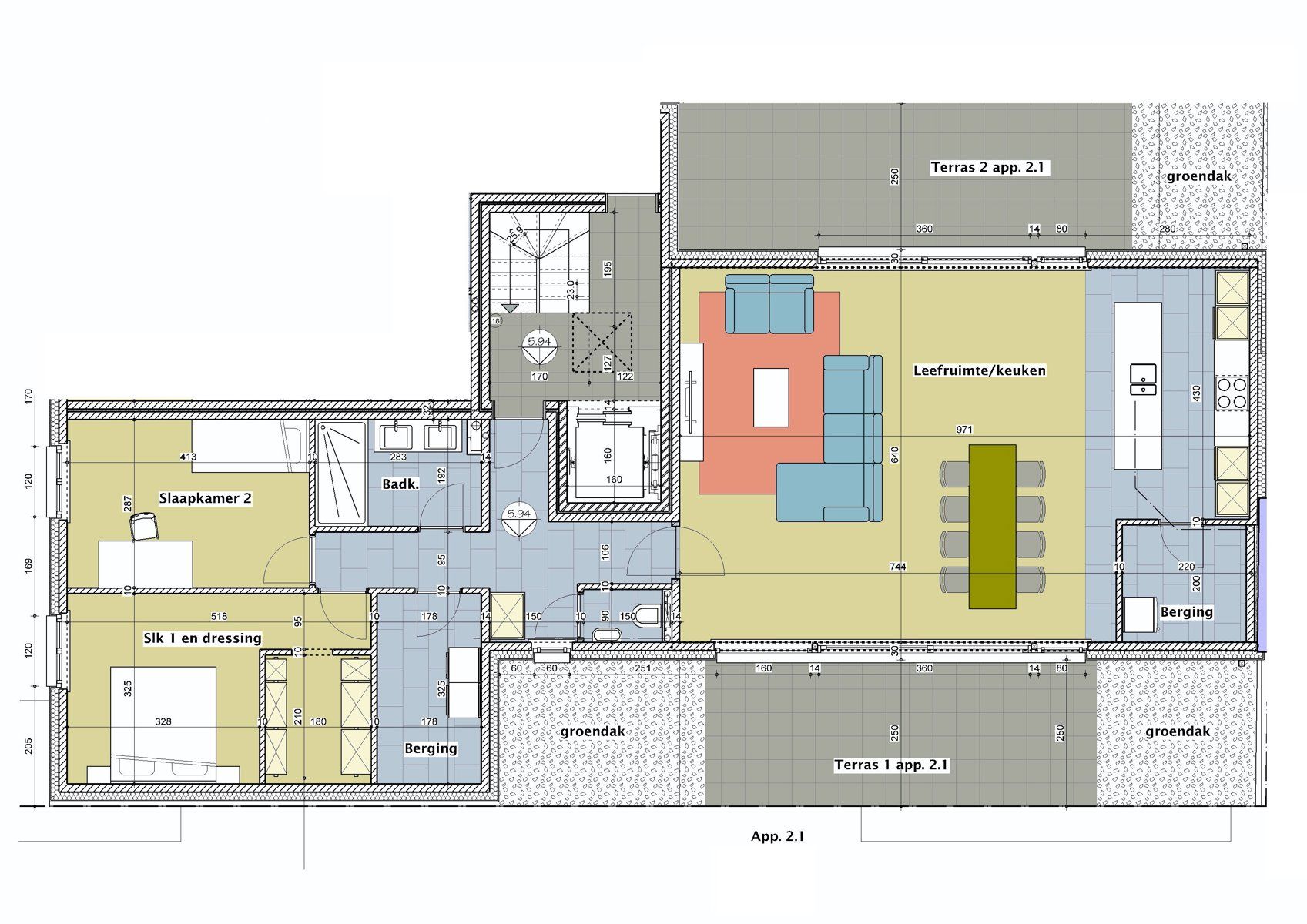 Luxe BEN-penthouse met 2 terrassen en autostaanplaats foto 27