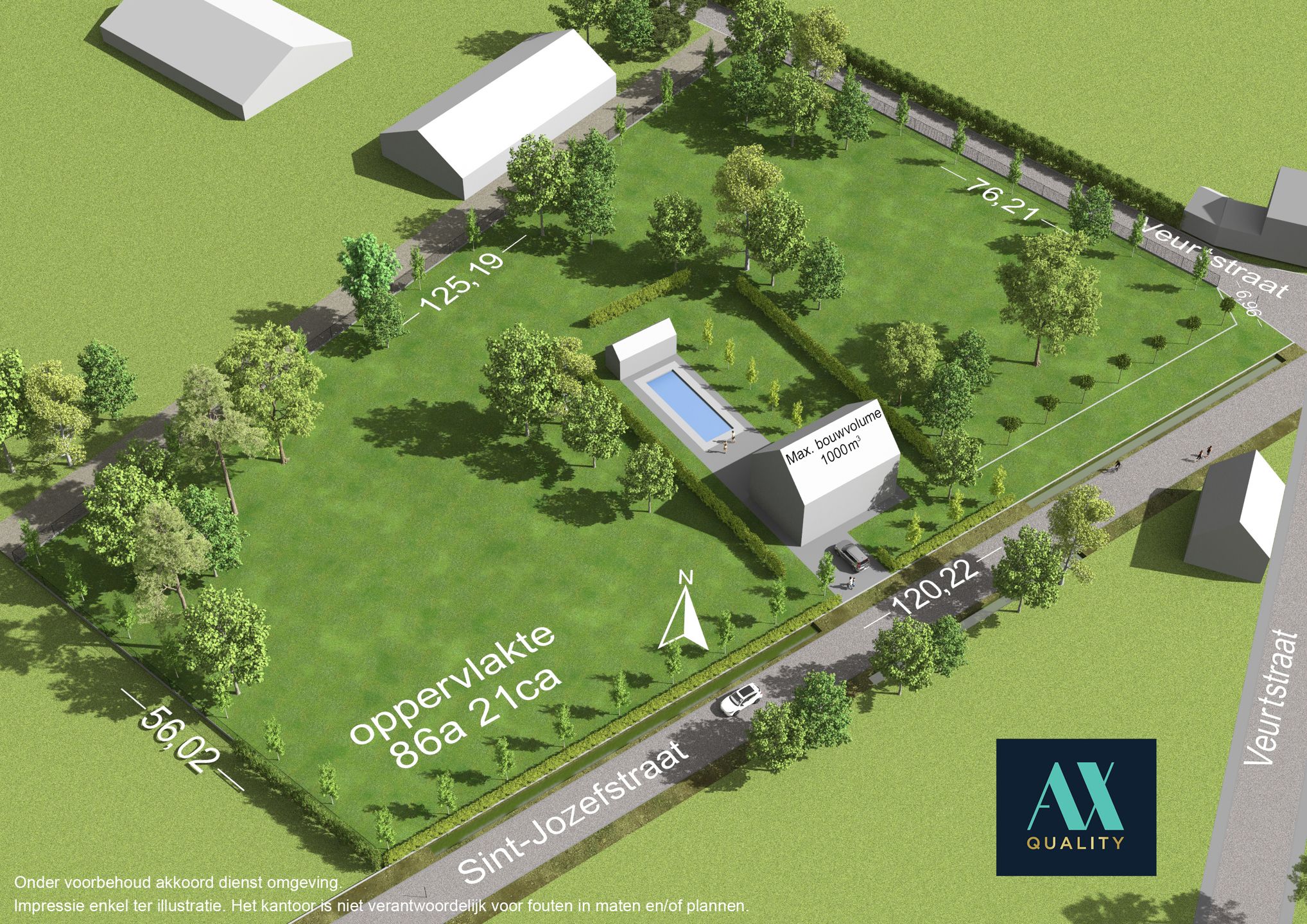 Hoofdfoto van de publicatie: IN OPTIE!!! Open bebouwing op perceel van 8621m²