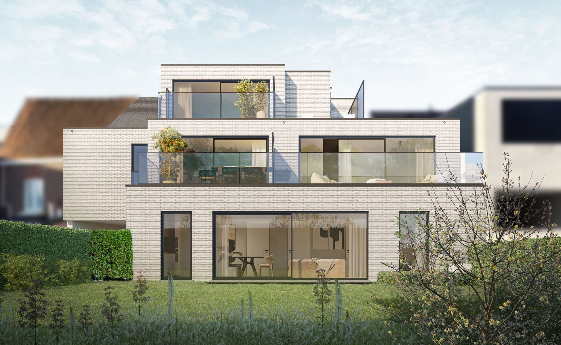 Nieuwe appartementen met tuin of terras foto 2