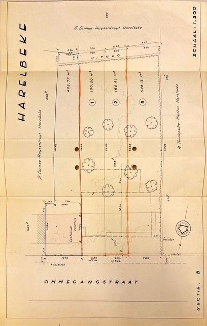 Bouwgrond (LOT 1) voor gesloten bebouwing met uitweg achteraan (totale oppervlakte 380m²) foto 2