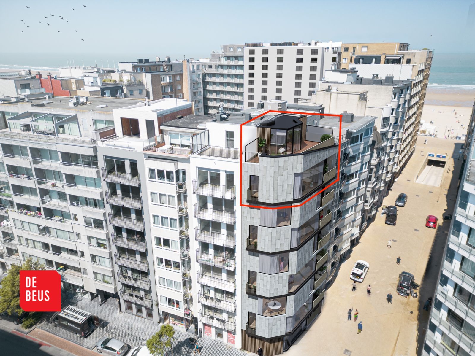 UItzonderlijk nieuwbouw appartement met 3slpk, fantastisch terras en lateraal zeezicht foto 1