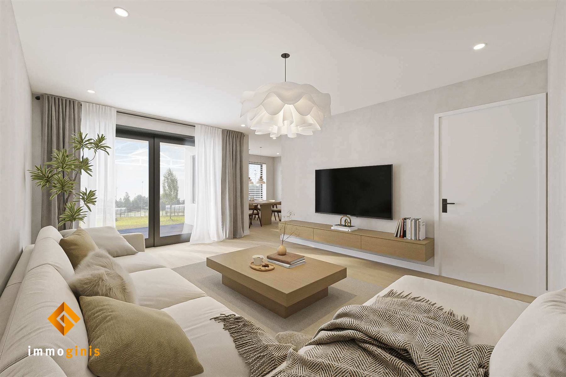 Zeer ruim gelijkvloers 1-slaapkamer appartement met tuin van 146 m². foto 4