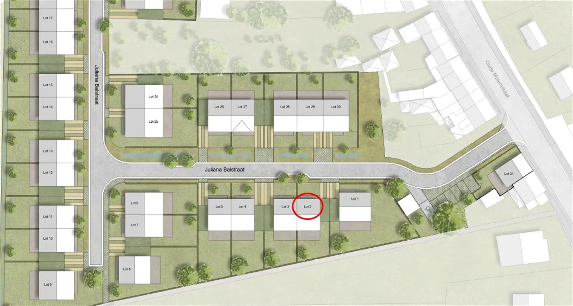 Perceel bouwgrond voor halfopen bebouwing in nieuw woonproject De Klingerie (249m²) foto 2