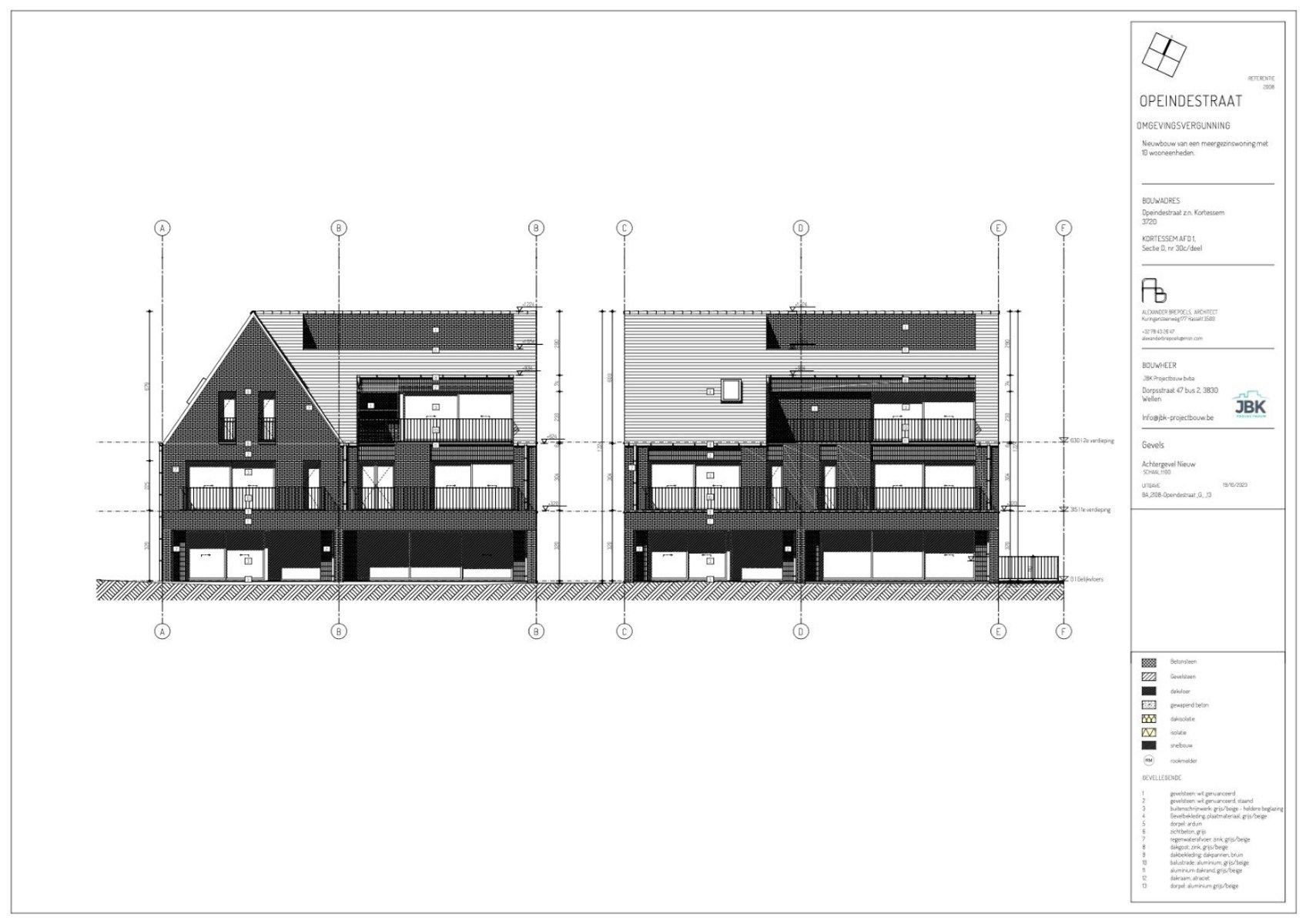 Residentie Van Bellis: Nieuwbouw Benedenwoning met tuin in Kortessem, 3 slaapkamers, Energielabel A, 127 m², bouwjaar 2024, zuidelijke tuinoriëntatie, 1 parkeerplaats en 1 berging inbegrepen foto 12