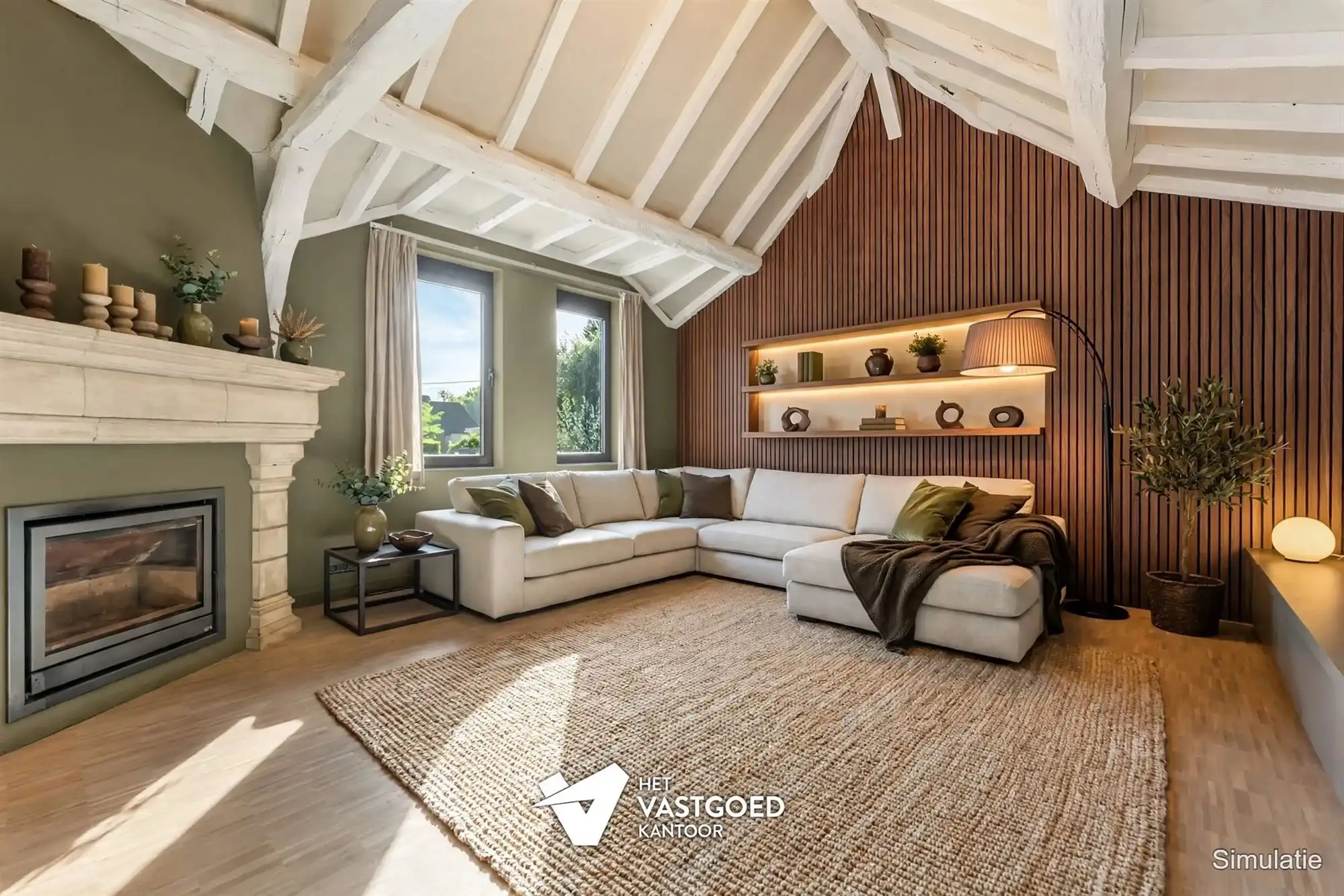 PRACHTIGE AUTHENTIEKE VILLA (585M²) MET BINNENZWEMBAD EN ZWEMVIJVER OP EEN PERCEEL VAN 48A75 TE KERMT foto 7
