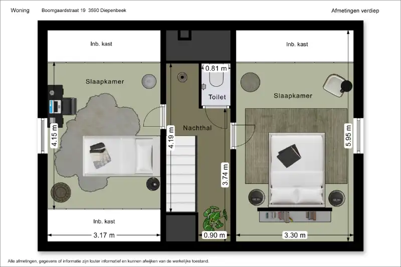 Te renoveren (uitbreidbare) woning (6% btw) of sloop/heropbouw op een rustig gelegen perceel van +- 11are op wandelafstand van het centrum van Diepenbeek! foto 17
