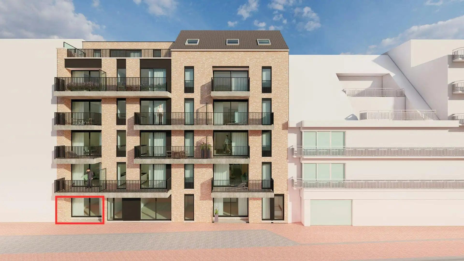 Nieuwbouwresidentie op toplocatie in centrum Middelkerke! foto {{pictureIndex}}