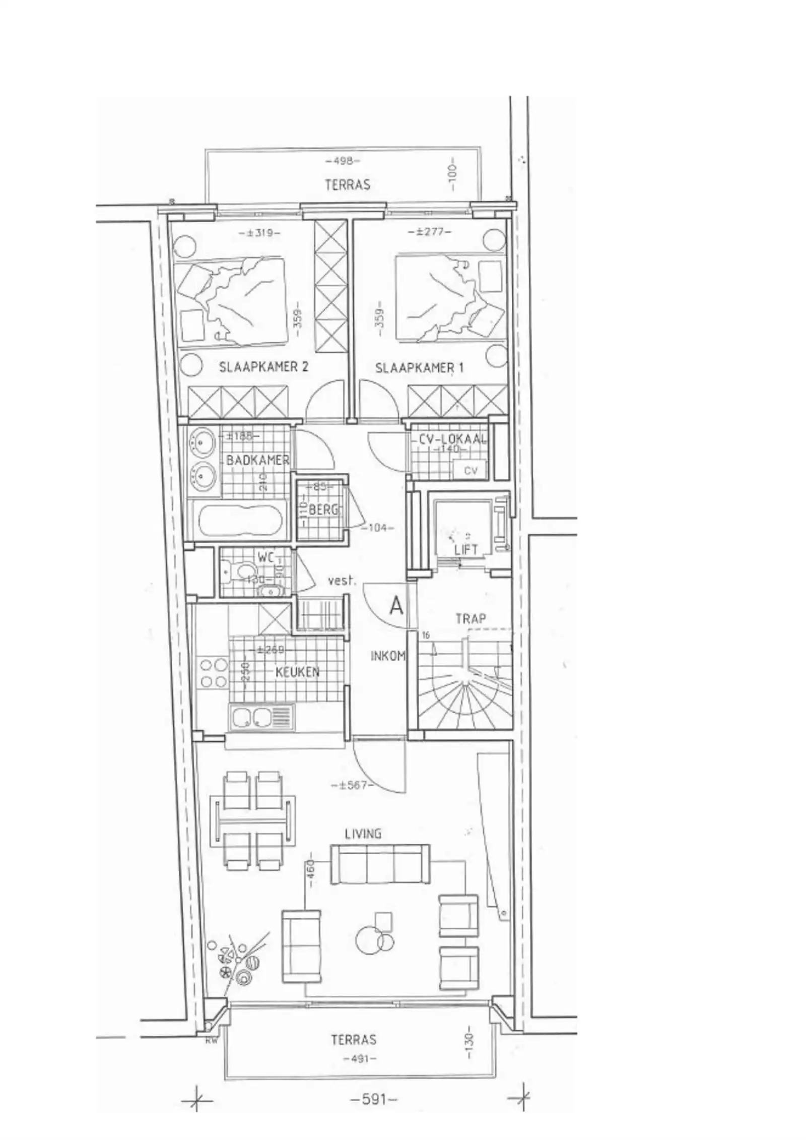 Centraal gelegen zonnig appartement met prachtig zicht op de Kykhill  foto 16