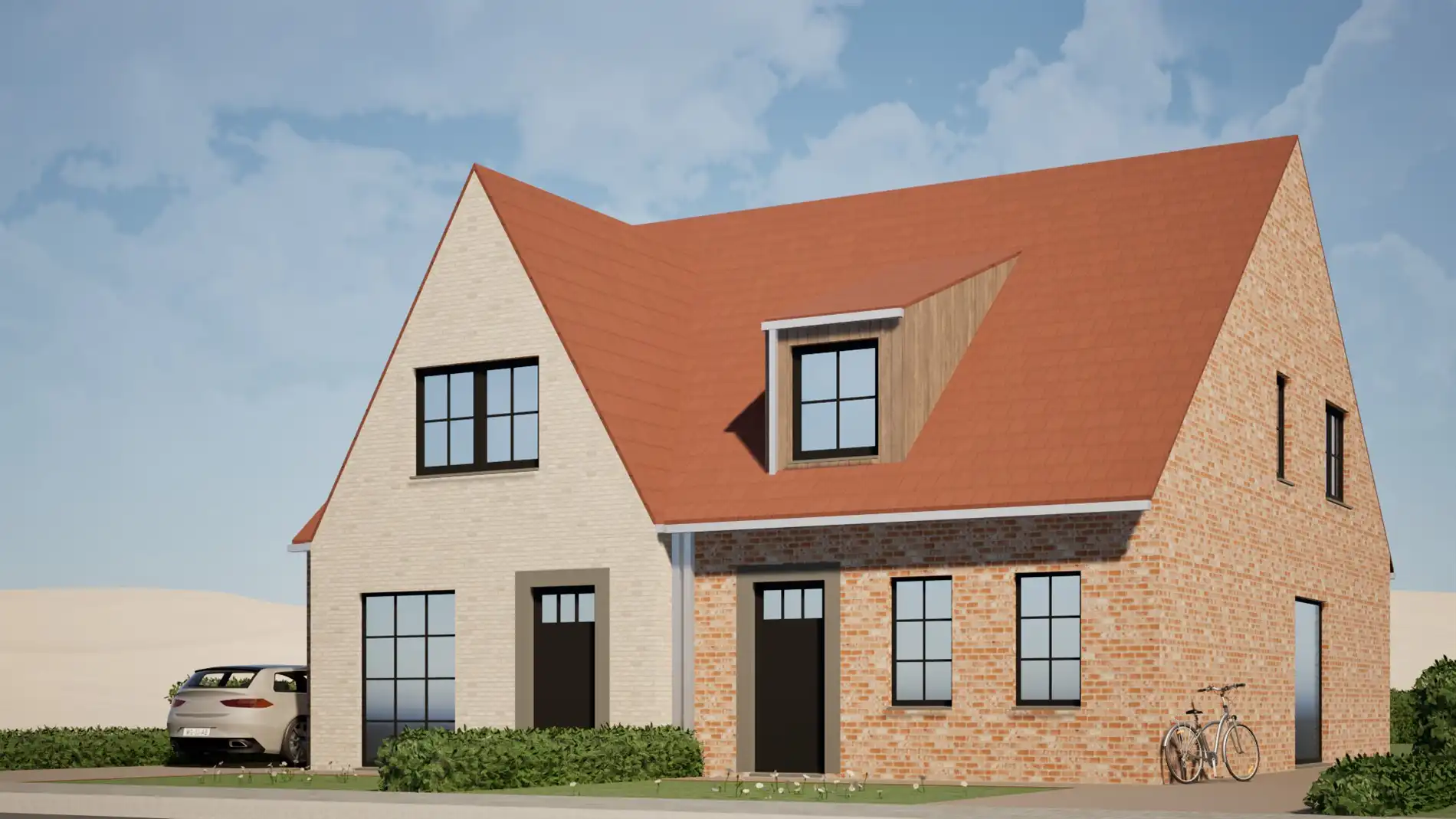 Stijlvolle halfopen nieuwbouwwoning met 3 slaapkamers te Zwevegem foto 5