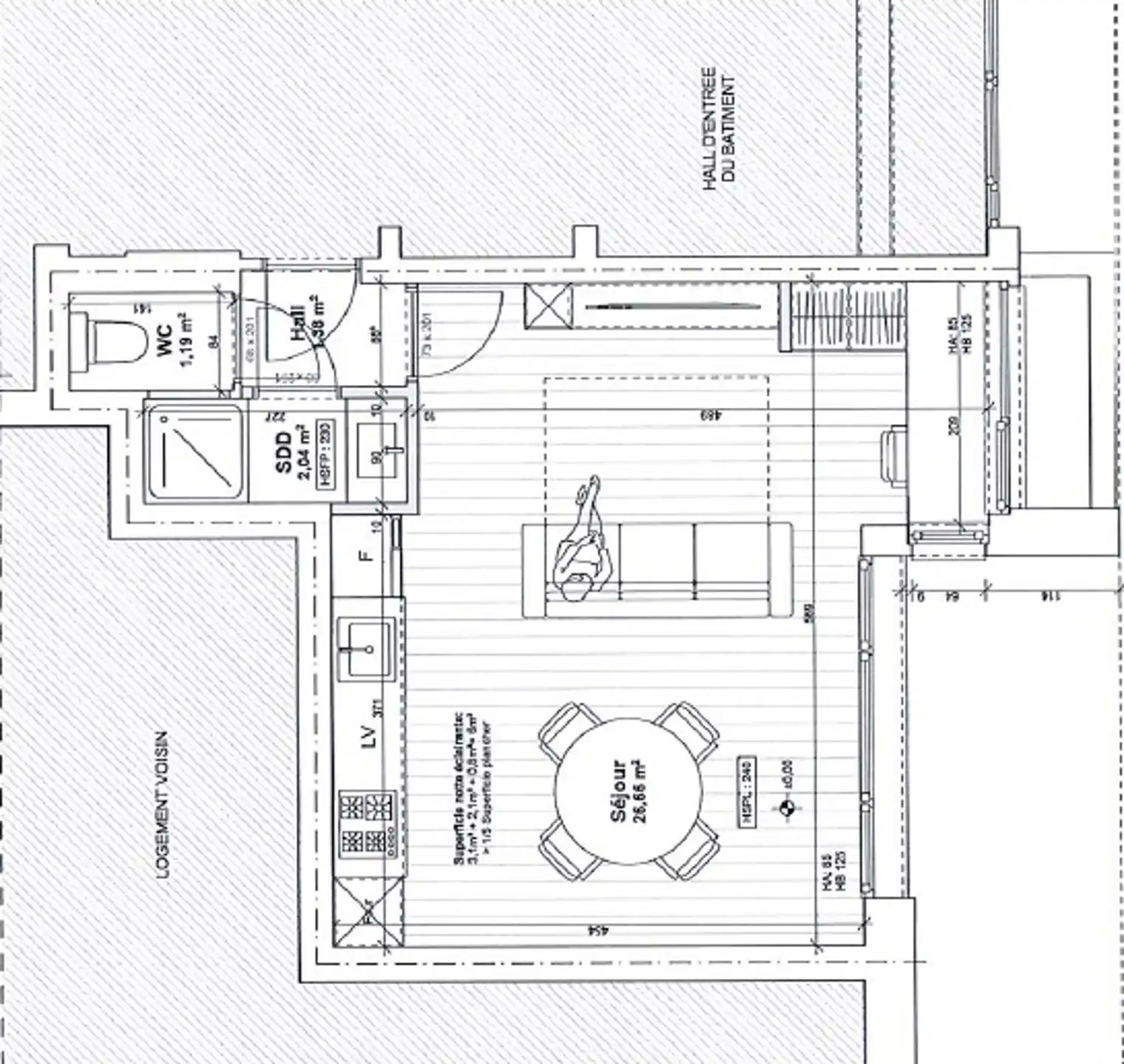 Een gelijkvloerse kantoor, te renoveren van ± 34 m² foto 11