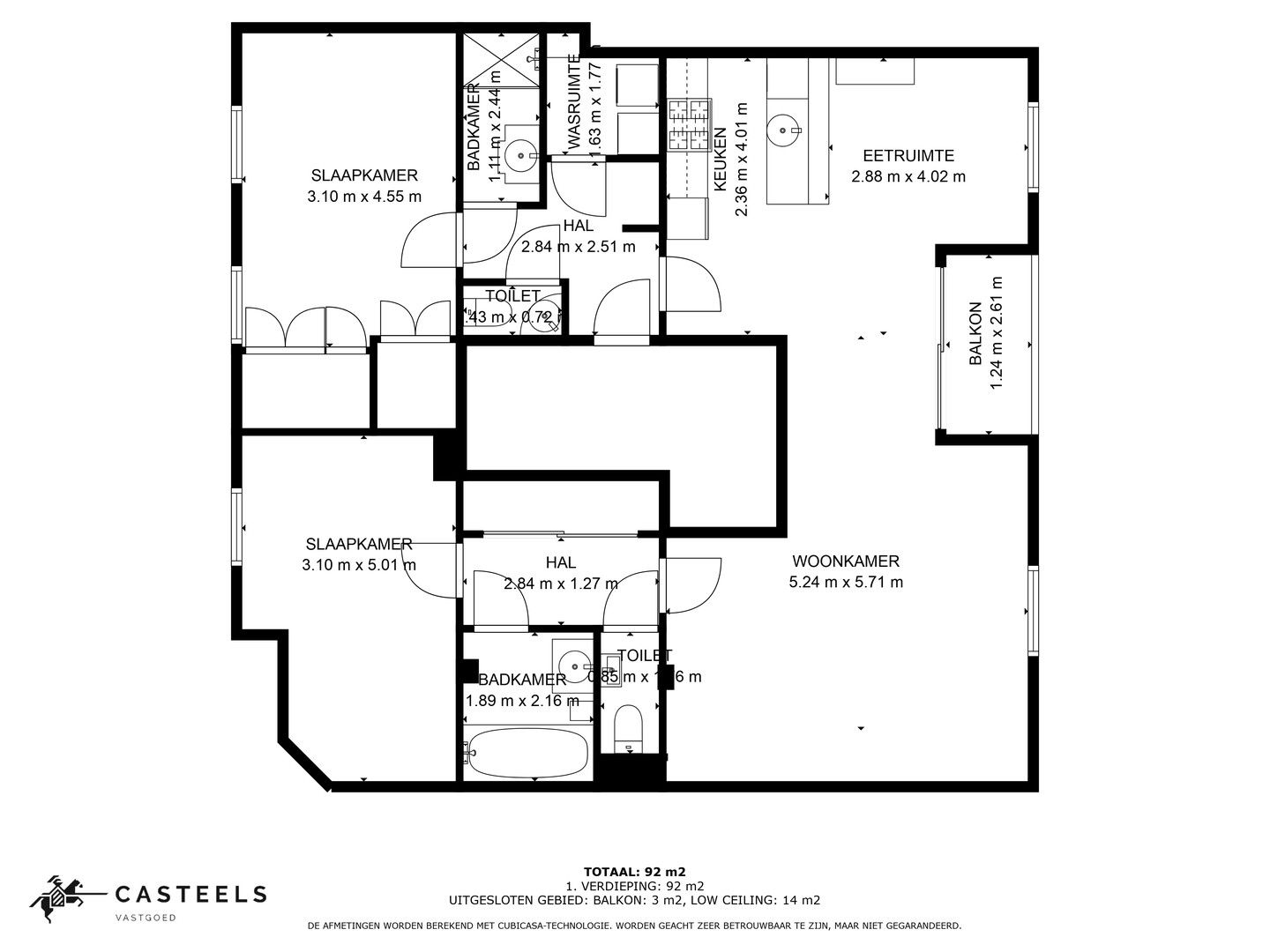 Penthouse appartement met terras te koop in Melle foto 26