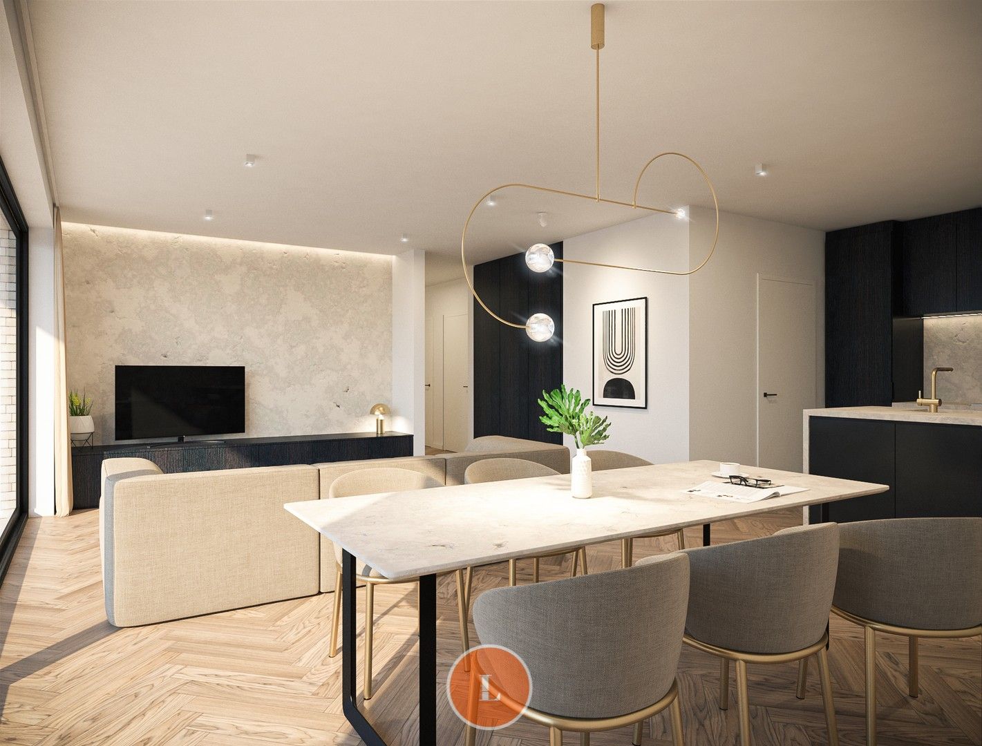 Nieuwbouw appartement met terras en garage– tweede verdieping foto 3