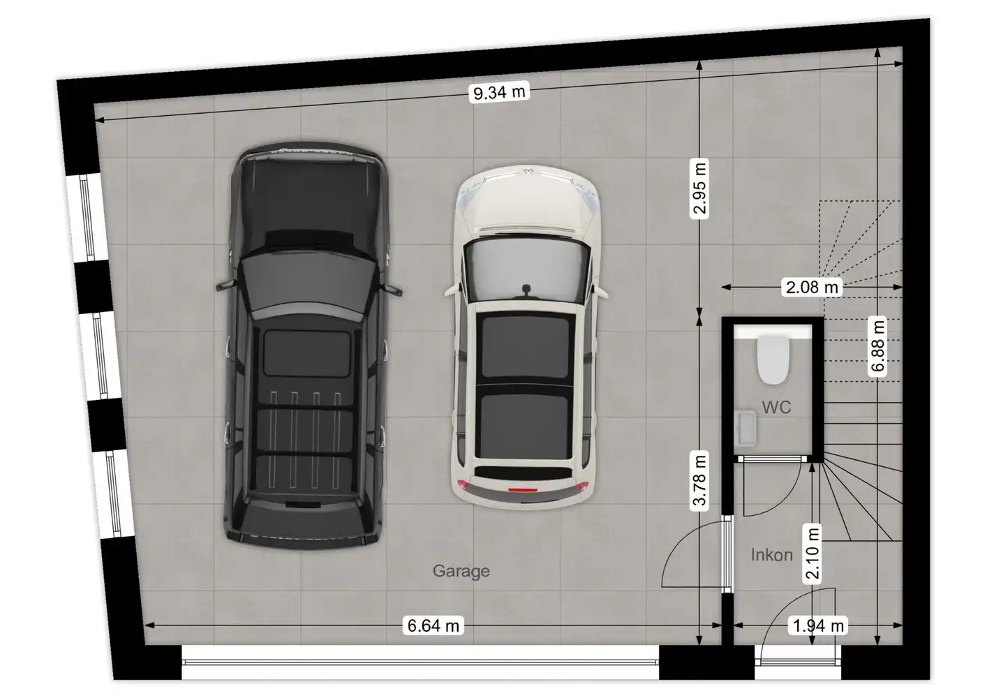 Projectgrond voor de oprichting van twee woningen in het centrum van Wingene. foto 6