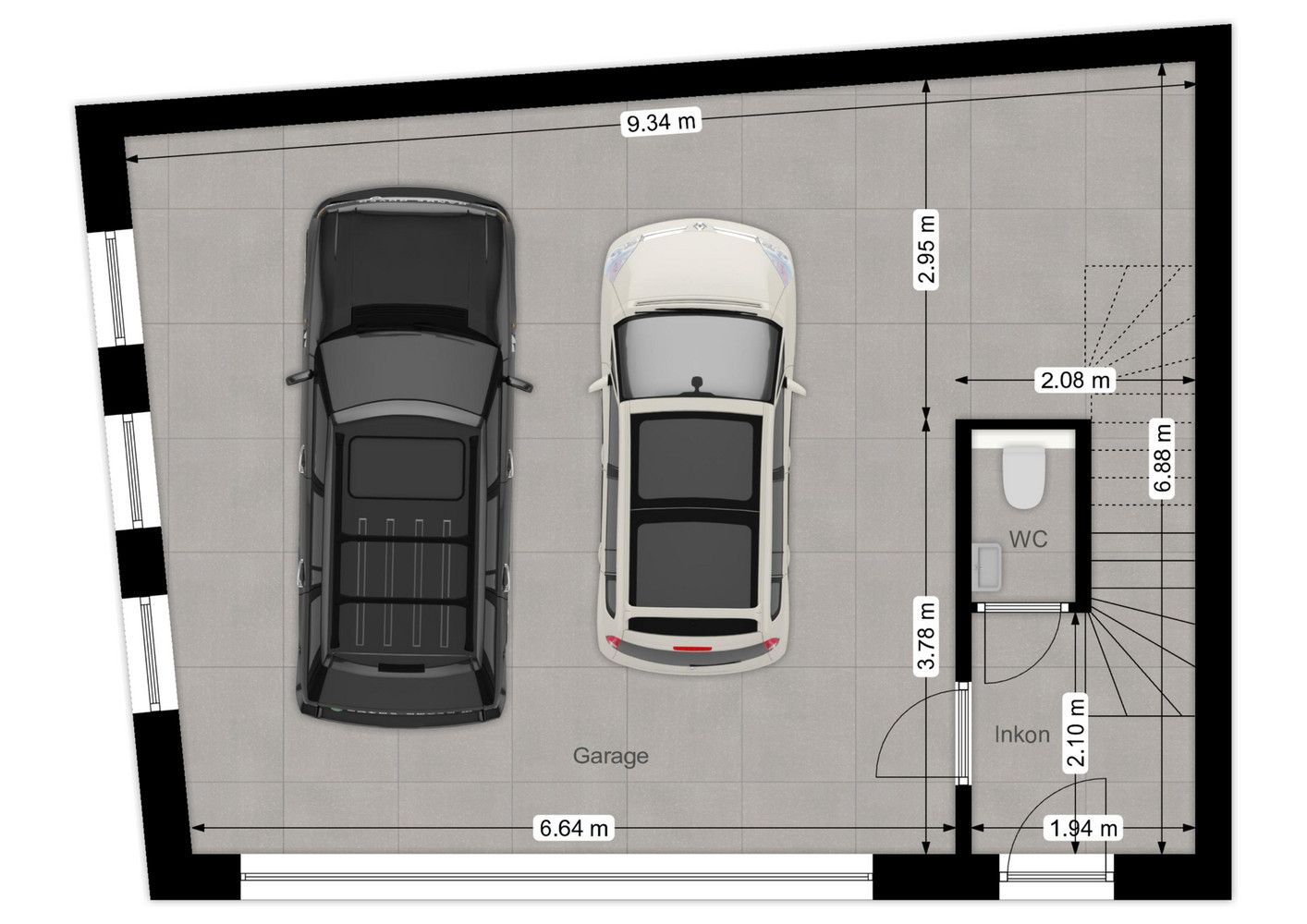 Projectgrond voor de oprichting van twee woningen in het centrum van Wingene. foto 6
