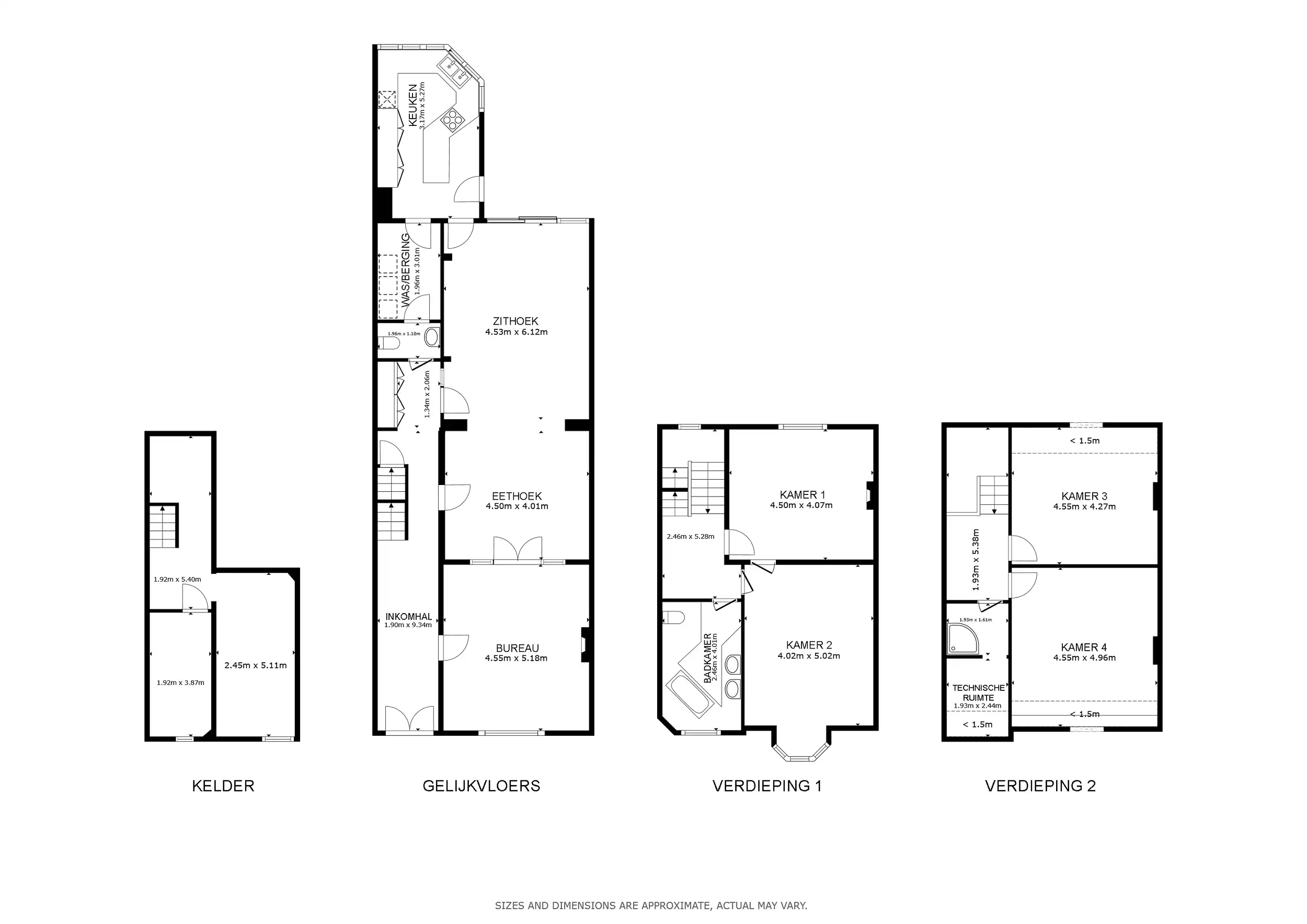 Karaktervol herenhuis (4 slpk) met diepe tuin te Wetteren foto 25