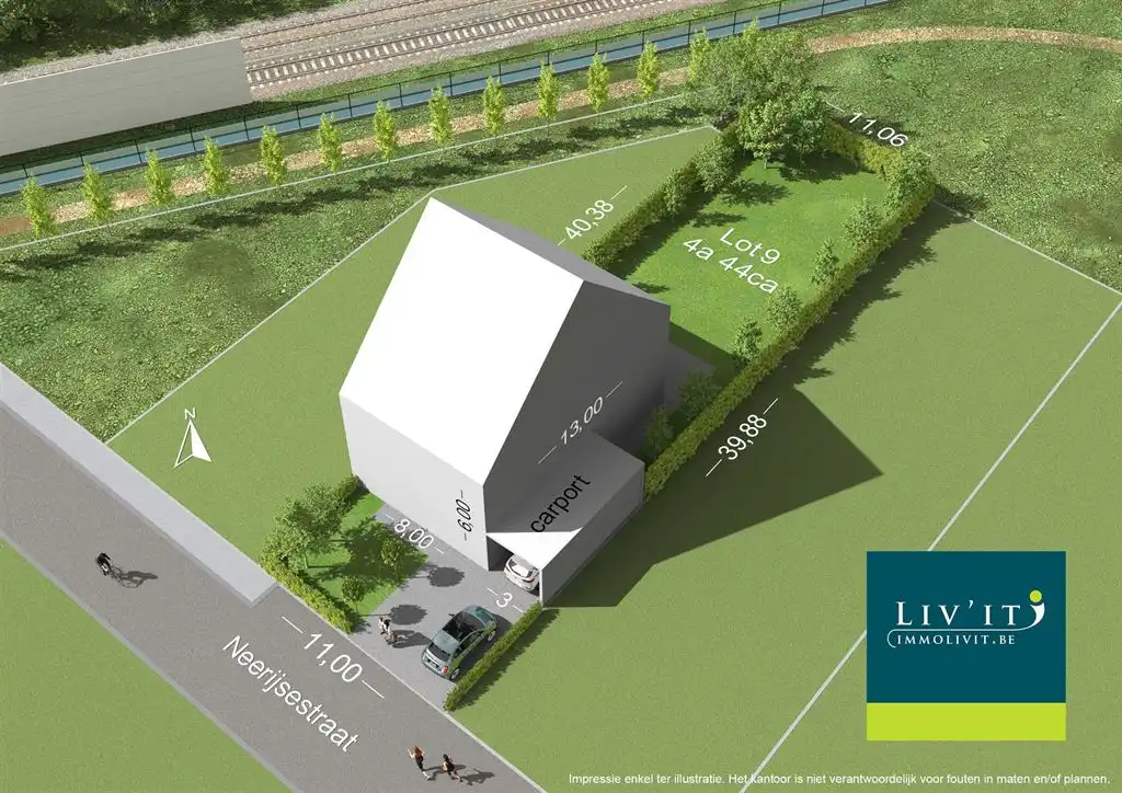 Bouwgrond in doodlopende straat! foto {{pictureIndex}}