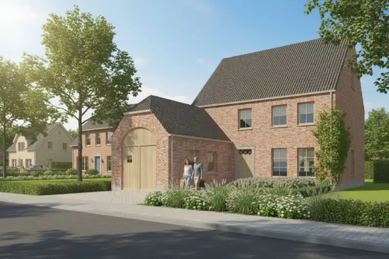 Nieuw te bouwen alleenstaande woning te Emelgem. foto {{pictureIndex}}