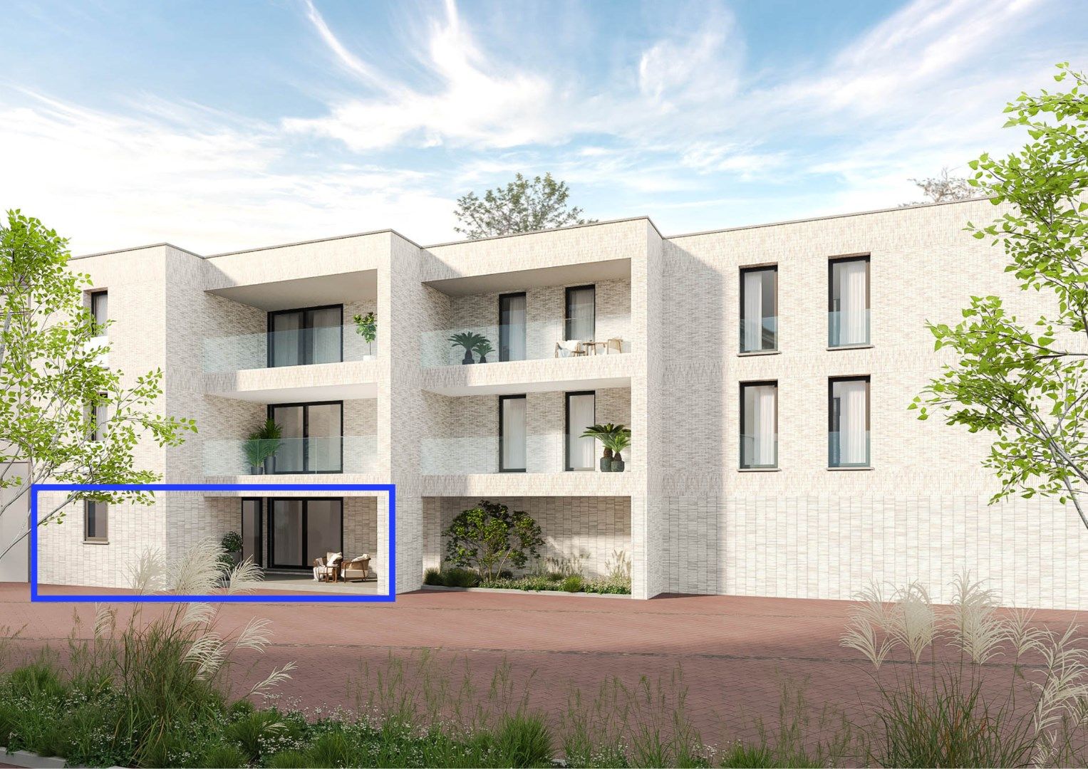 Luxueus en energiezuinig nieuwbouw appartement gelegen op het gelijkvloers met zicht op de Grote Kerkstraat in Kinrooi foto 1