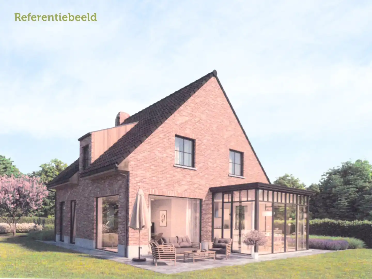 Ruim perceel bouwgrond (990m2) in idyllische omgeving te Lakebossen Zwevezele  foto 4