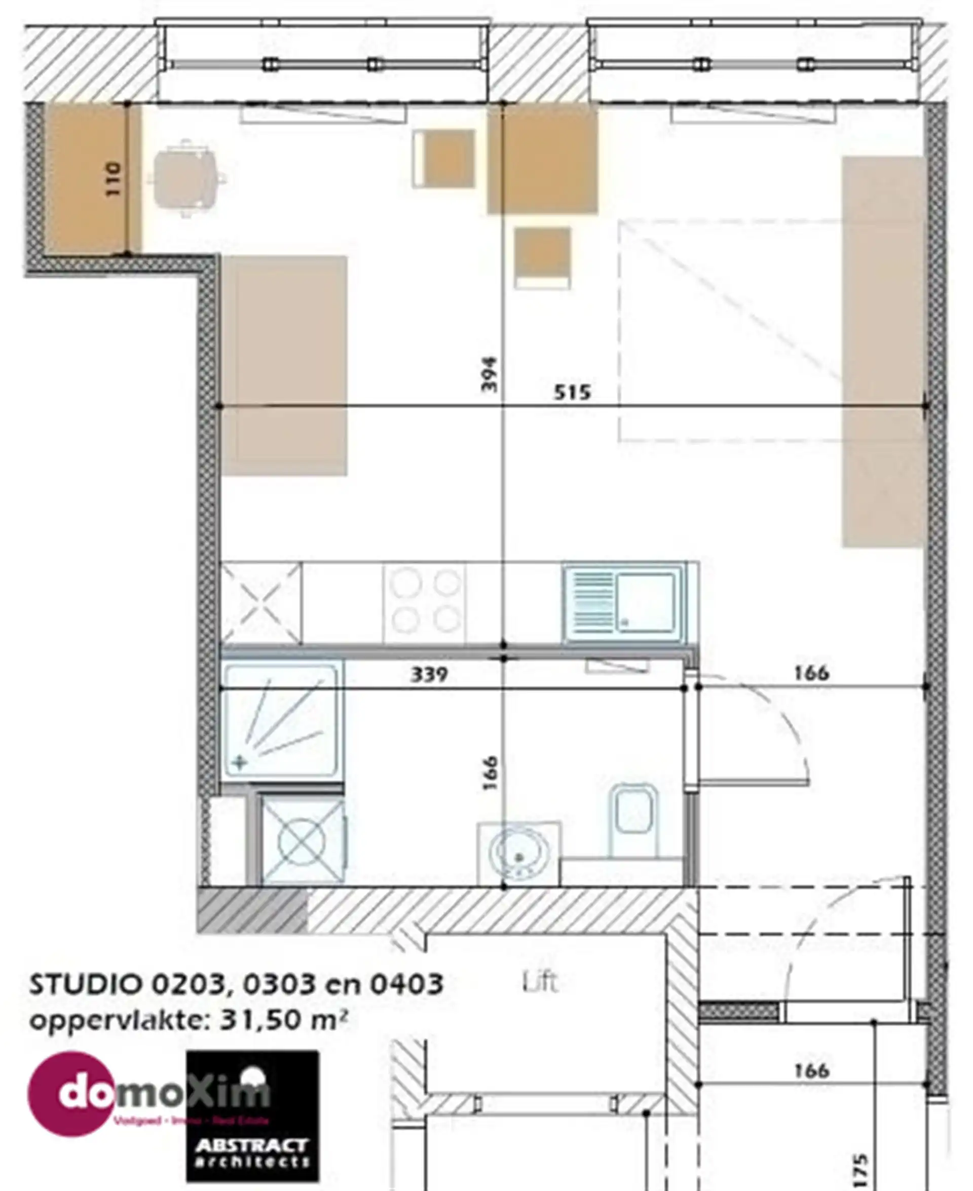 Moderne gemeubelde studio, geschikt voor twee personen, in het centrum van Leuven foto 7