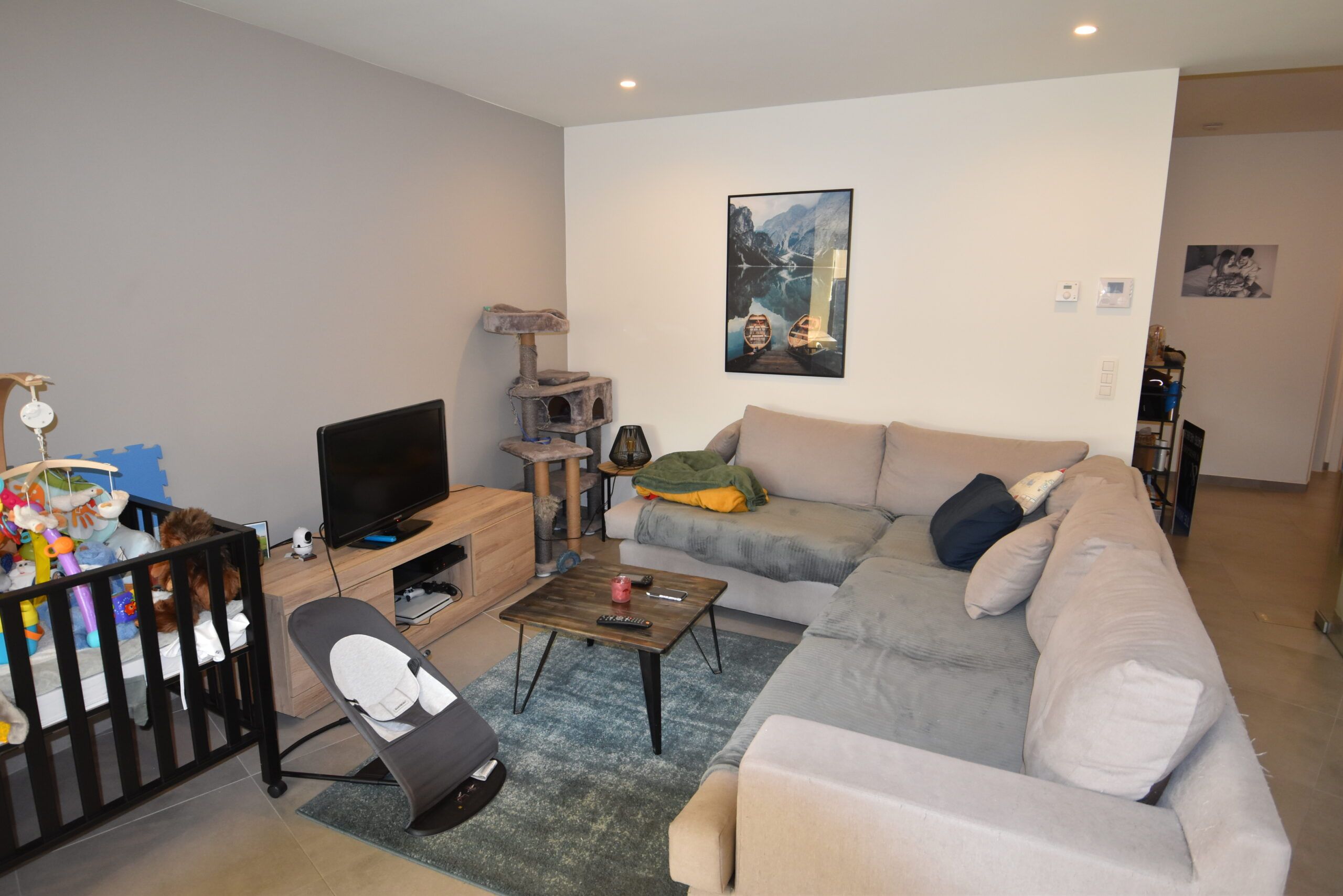 Gelijkvloers appartement (2 slpks) met garage en tuin in Nieuwkerken-Waas foto 14