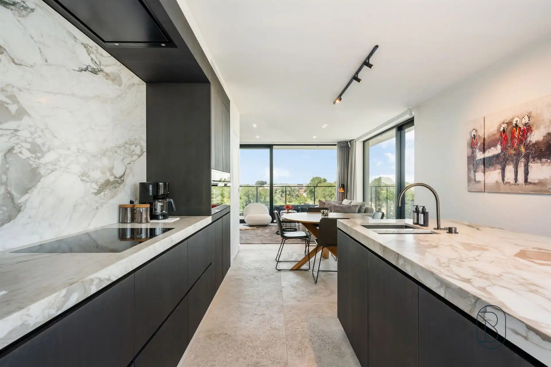 Subliem afwerkt penthouse met zicht op de Leie foto 8