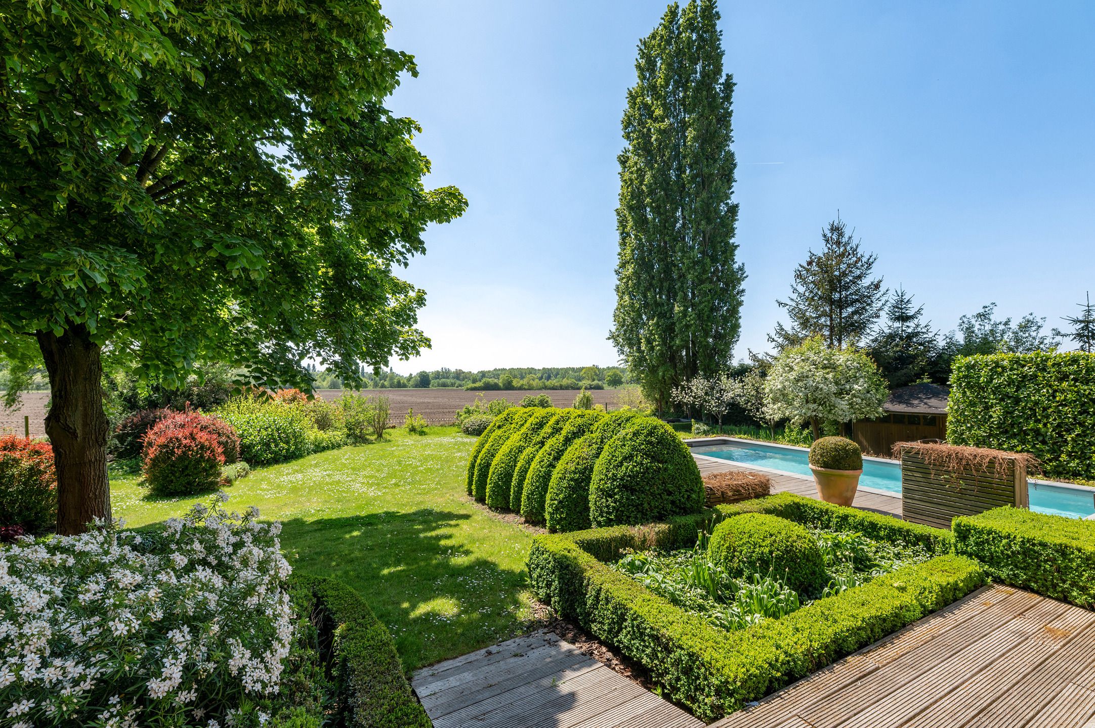 Karaktervolle hoeve met apart praktijkgedeelte, zwembad en prachtig uitzicht op weilanden op 2.642 m². foto 2