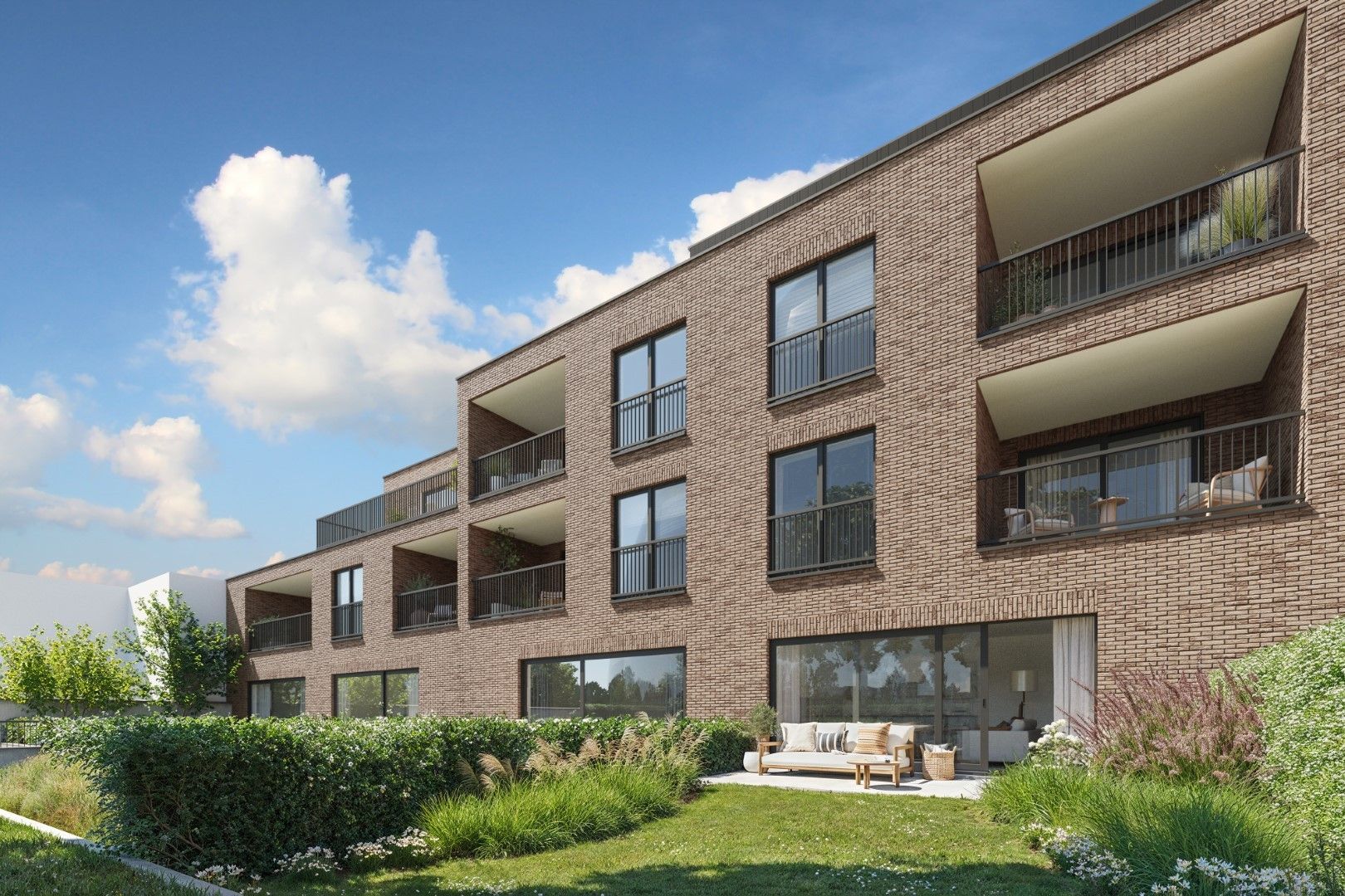 Gelijkvloers 2slpk-appartement met tuin foto 3