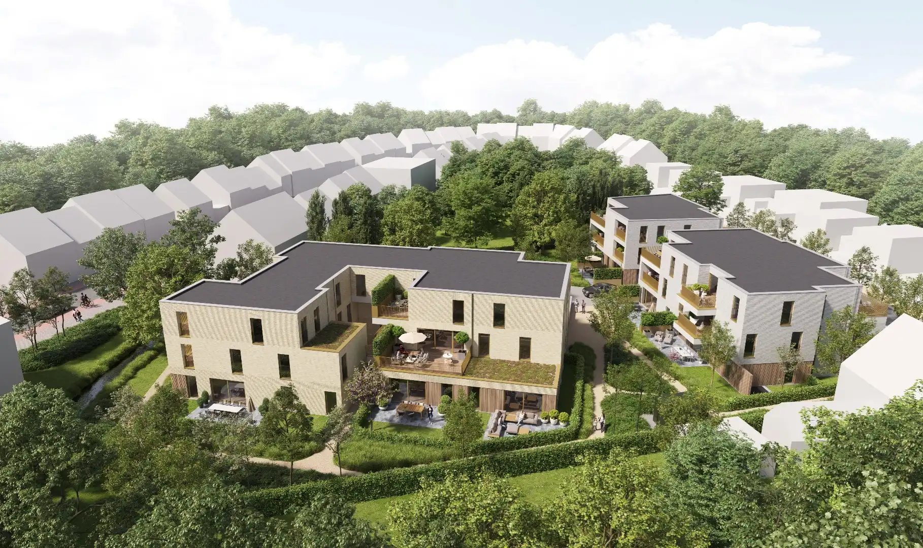 Gelijkvloers nieuwbouwappartement met 3 slaapkamers en tuin  foto 3