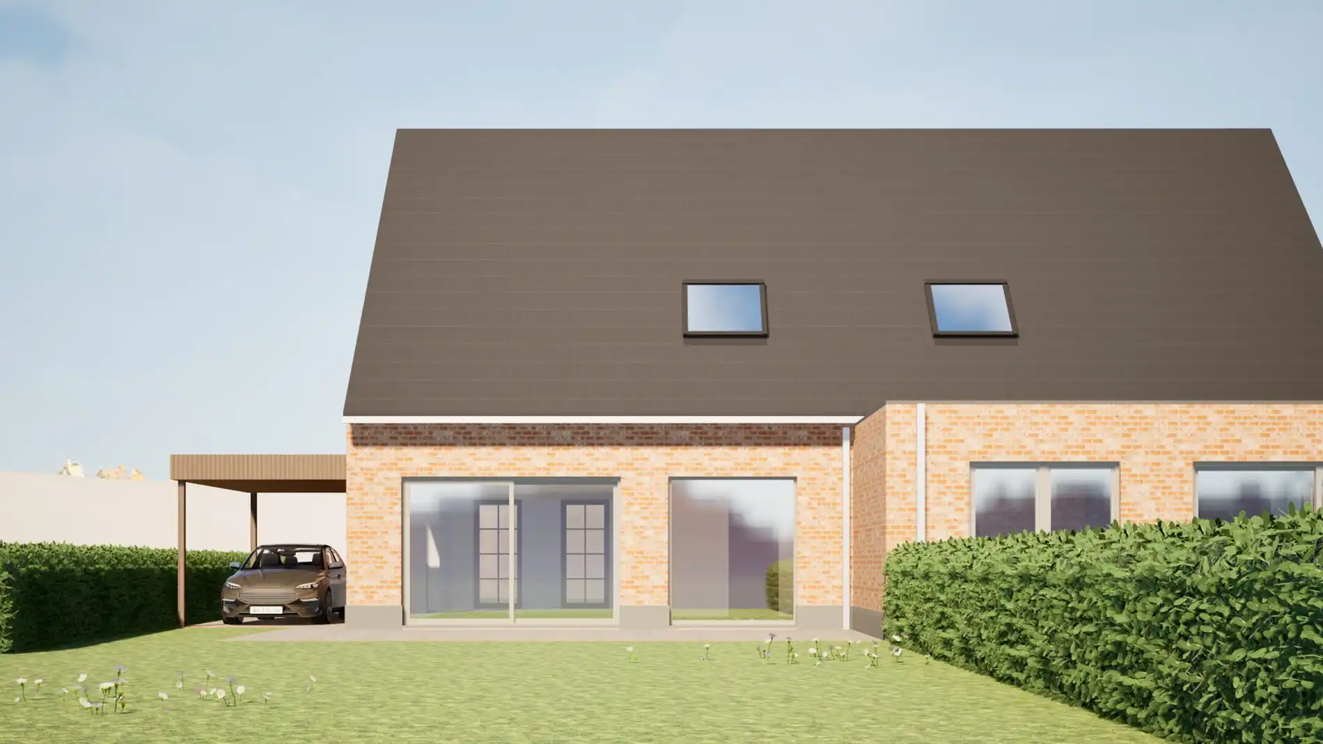Ruime rustieke nieuwbouwwoningen met landelijk verzicht nabij centrum Eernegem foto 3