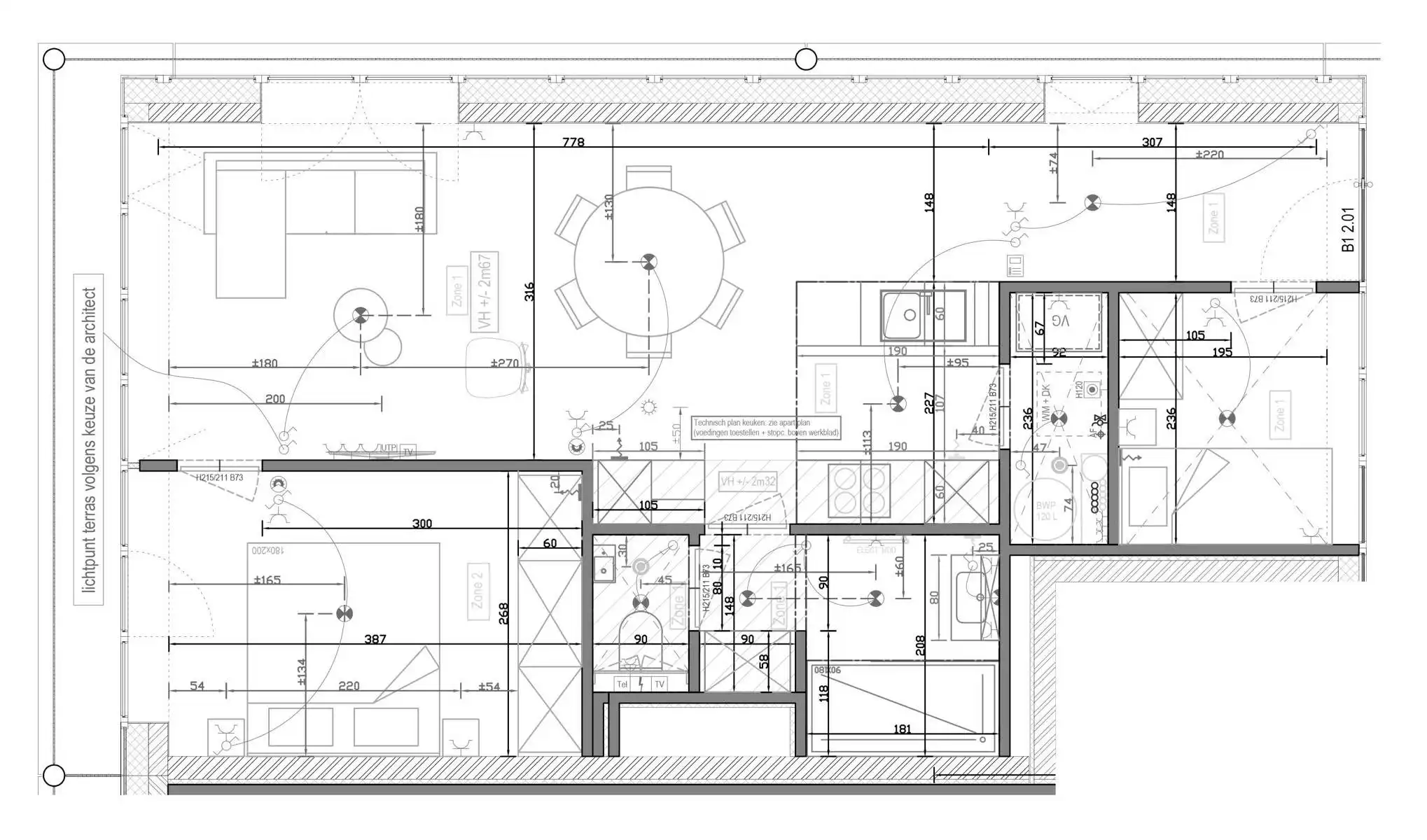 Lichtrijk gemeubeld nieuwbouwappartement met 2k en terras foto 15