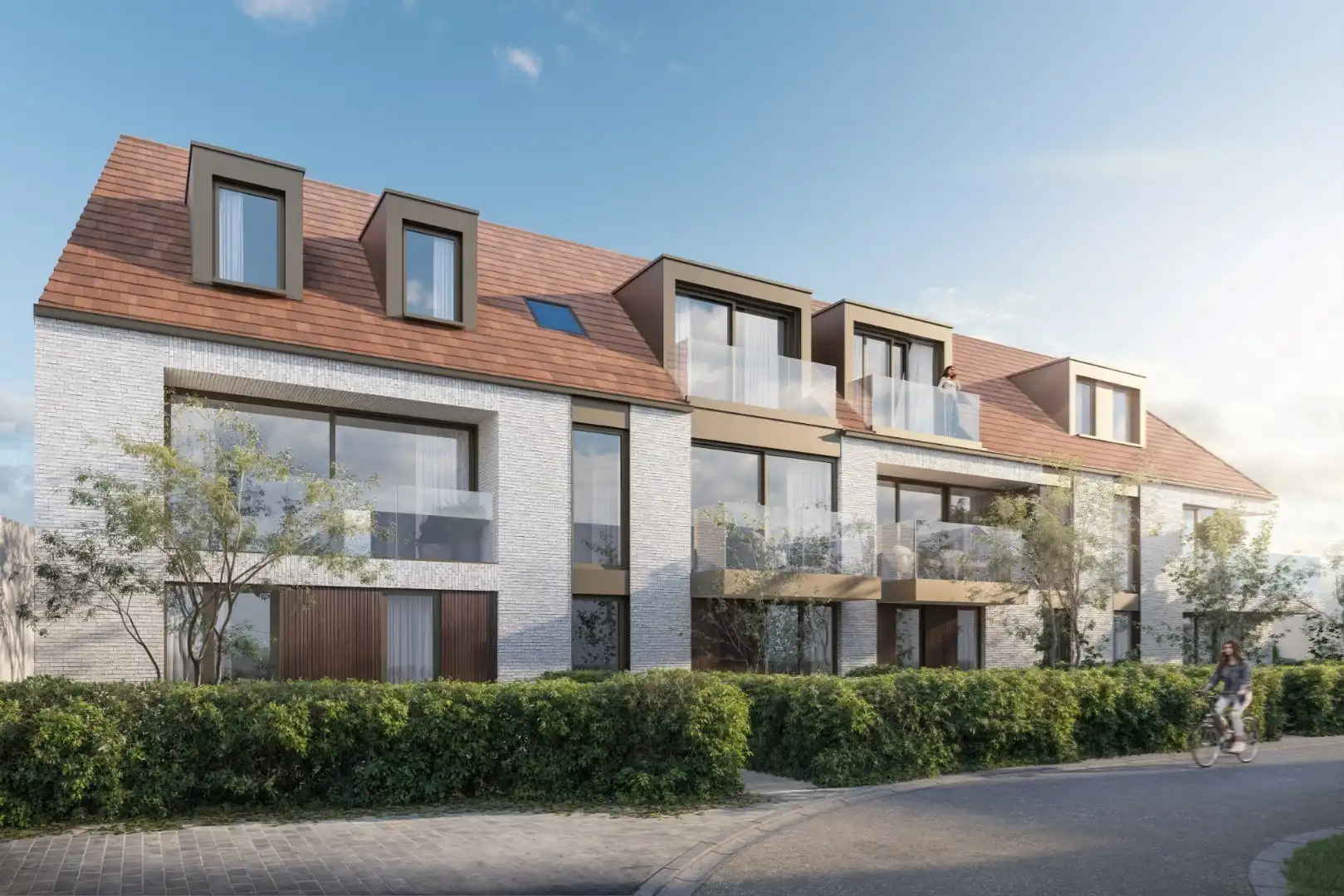Nieuw, zuidgericht duplex woonappartement  met  gevelbreedte van ca. 34 meter nabij centrum Knokke, Zegemeer & Scharpoord.  foto 3