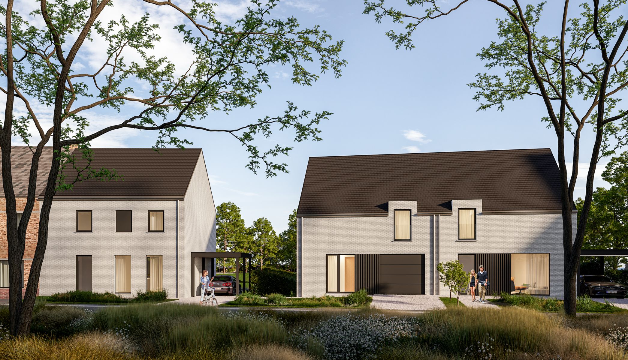 Halfopen nieuwbouwwoning met tuin en carport foto 3