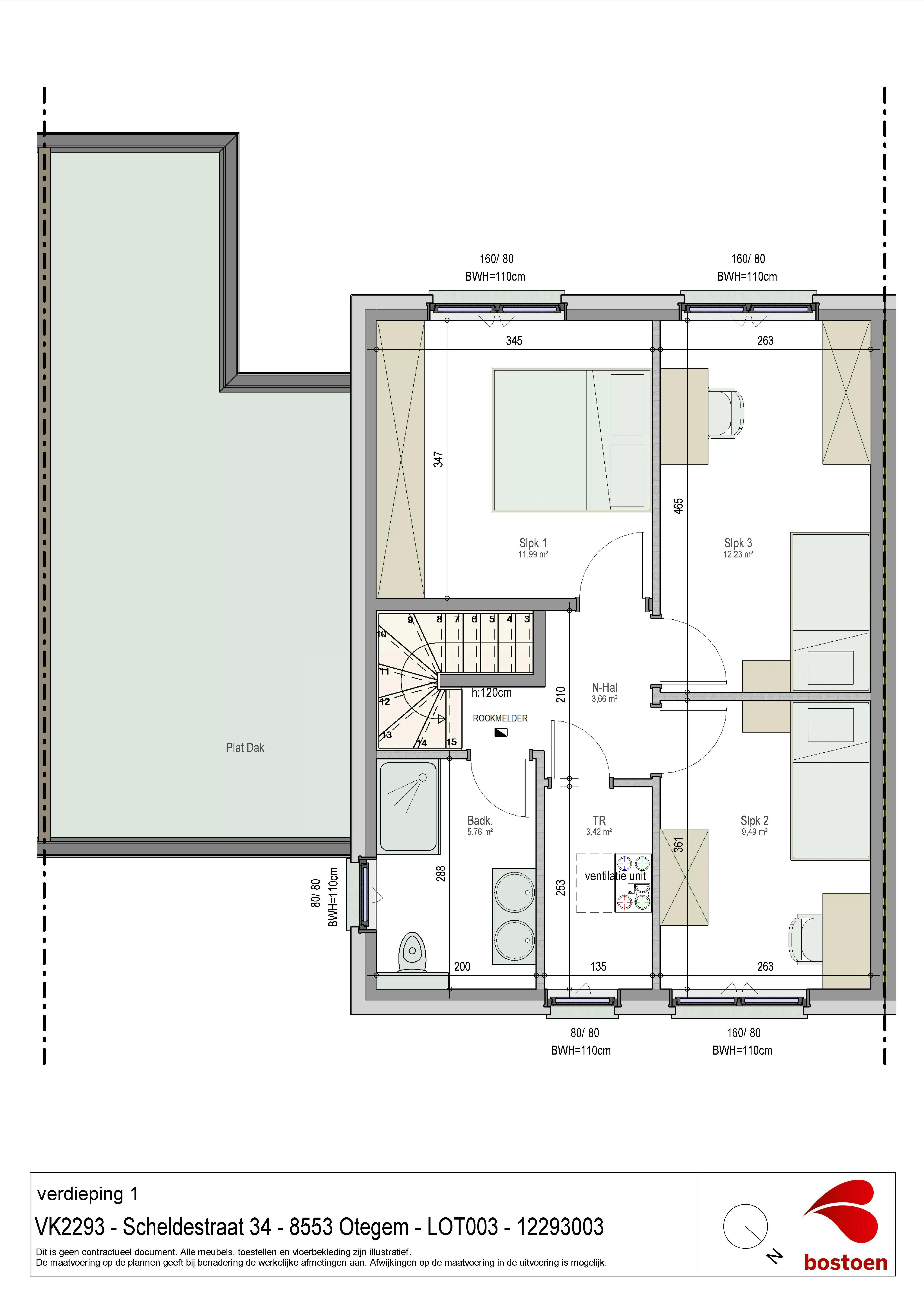 Moderne nieuwbouwwoning met 3 slaapkamers, tuin en carport in Zwevegem foto 5