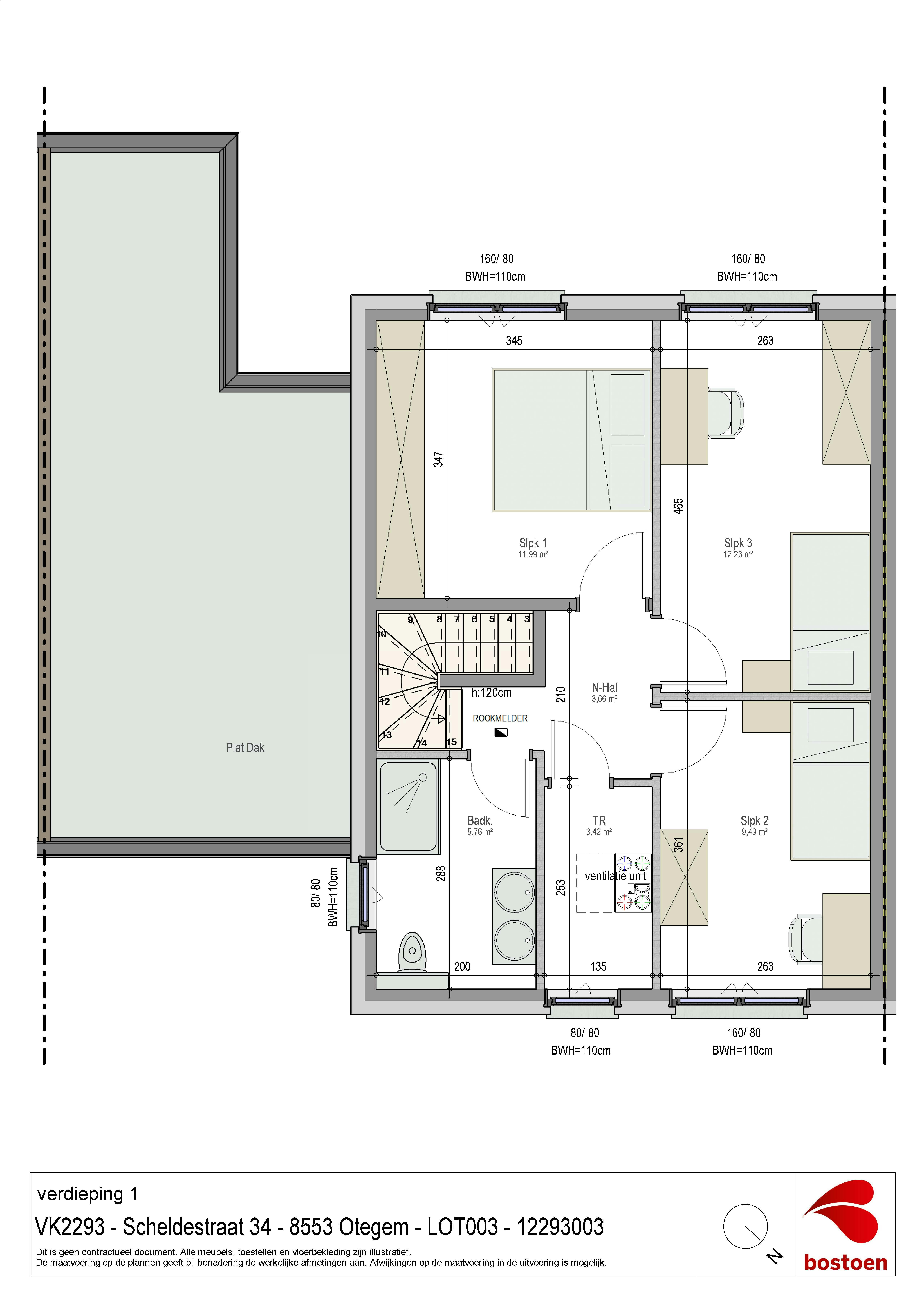 Moderne nieuwbouwwoning met 3 slaapkamers, tuin en carport in Zwevegem foto 5