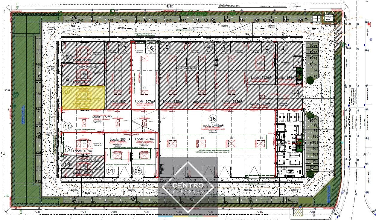 NB MAGAZIJN (167m²) inclusief 2 private PARKINGS voor de deur op industriezone te Zedelgem. foto 4