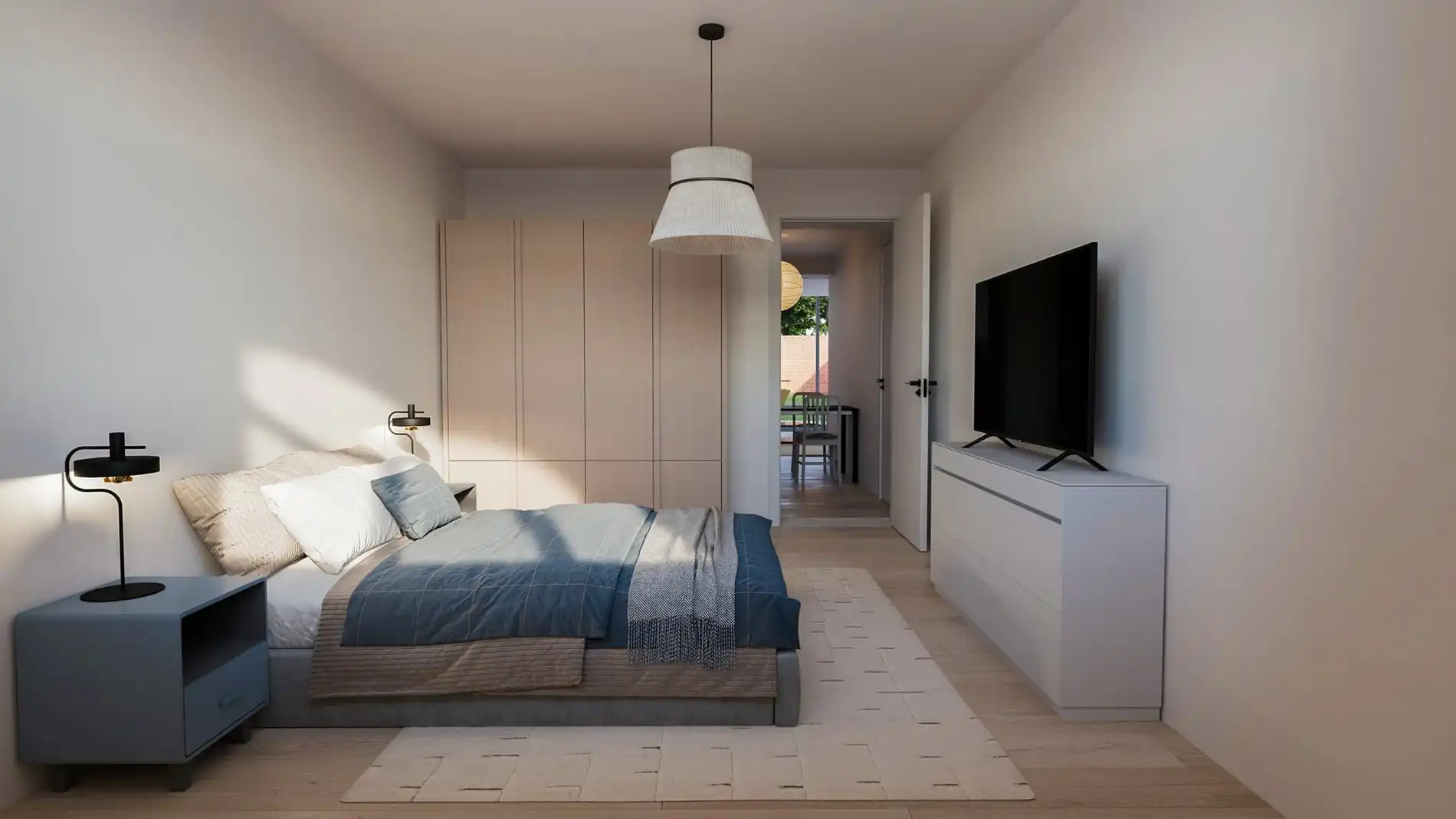 Volledig gerenoveerd en bemeubelde 1 slaapkamer-appartement met tuin in een kleinschalige residentie! foto 2