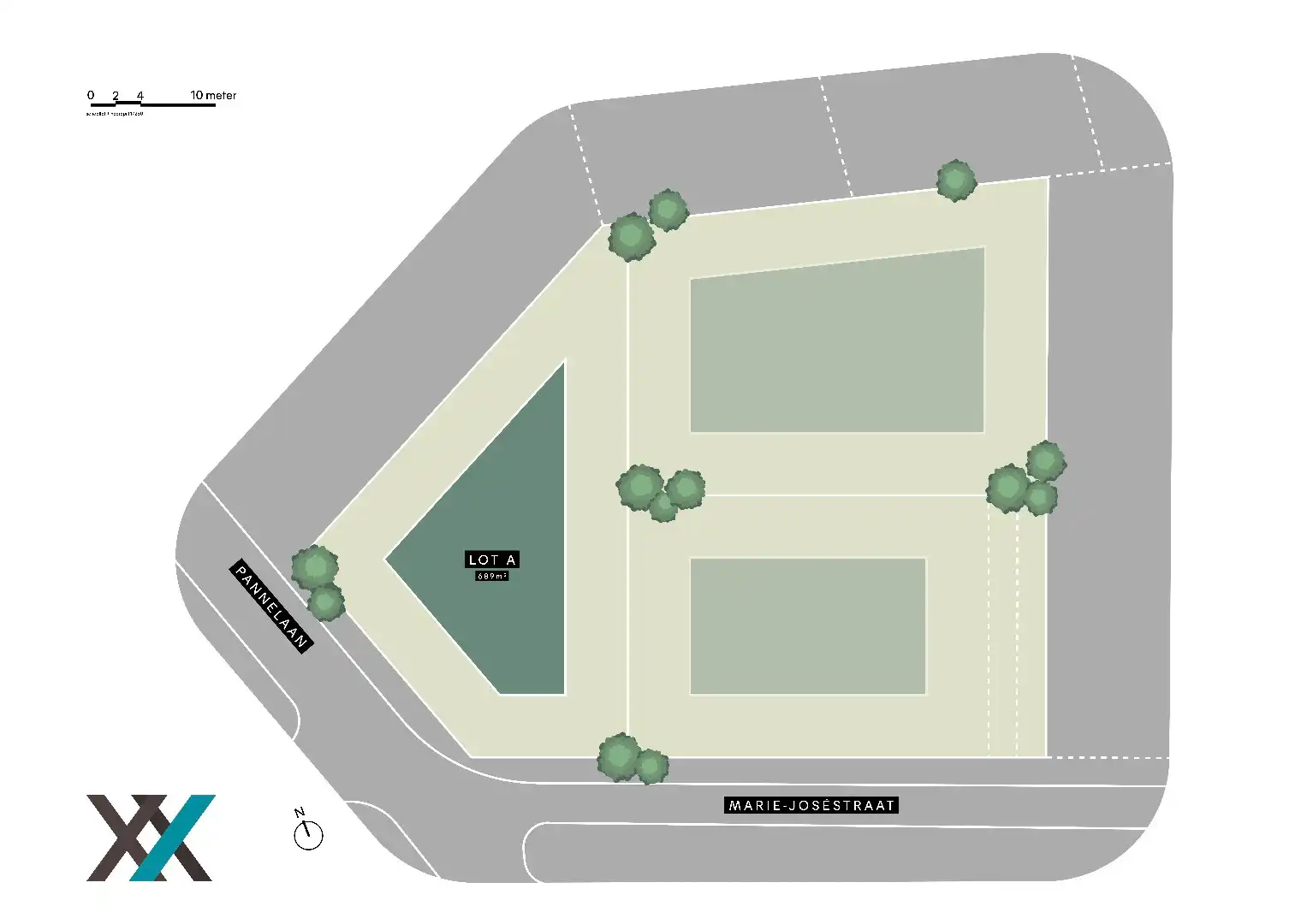 Ruim perceel van 689 m² te koop in Sint-Idesbald, ideaal voor bouwproject of als investering foto {{pictureIndex}}