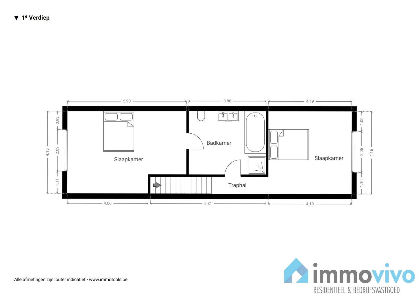 Te renoveren woning met 2 slaapkamers en tuin. foto 14