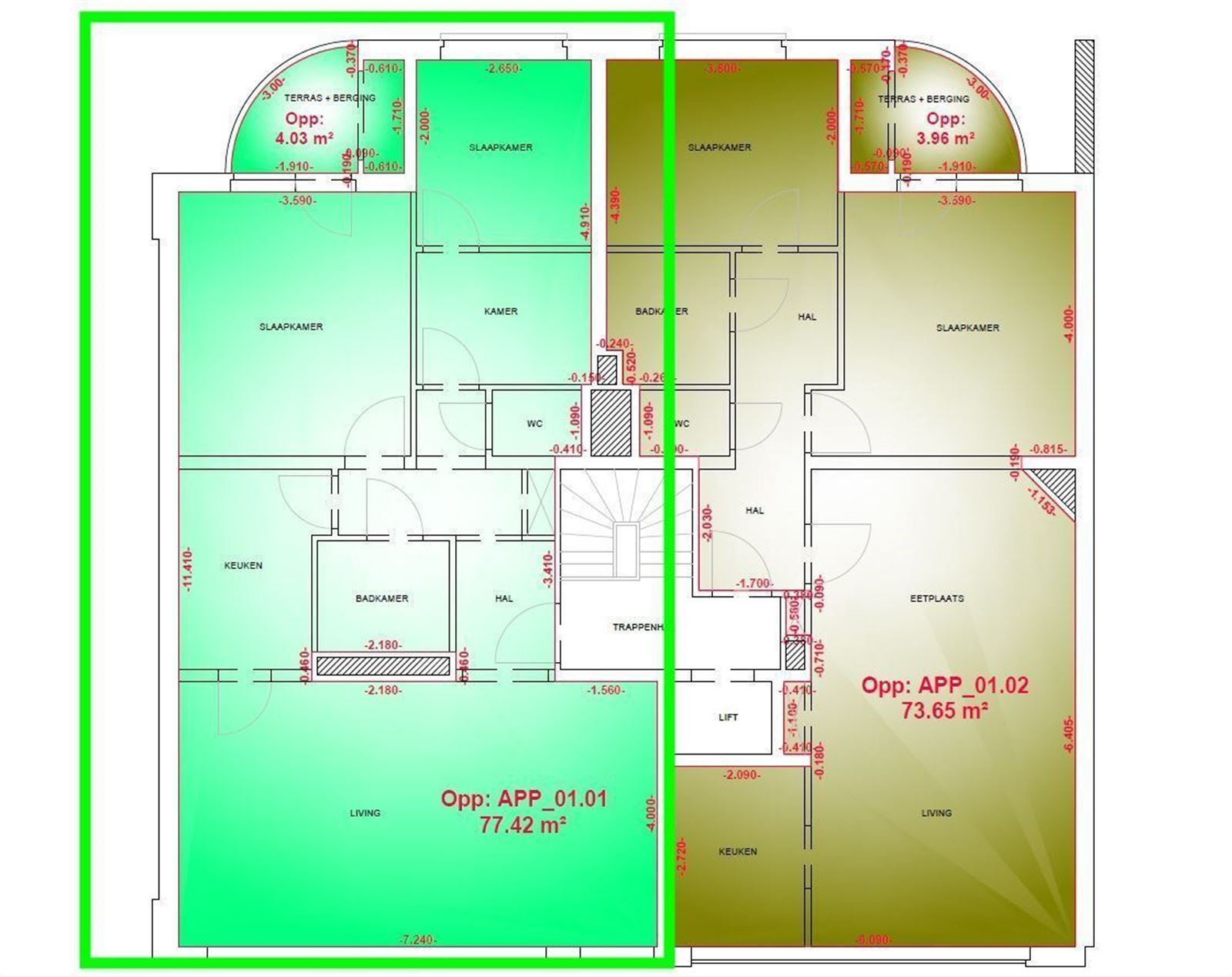 Appartement op de 1ste verdieping met 2 slaapkamers foto 4