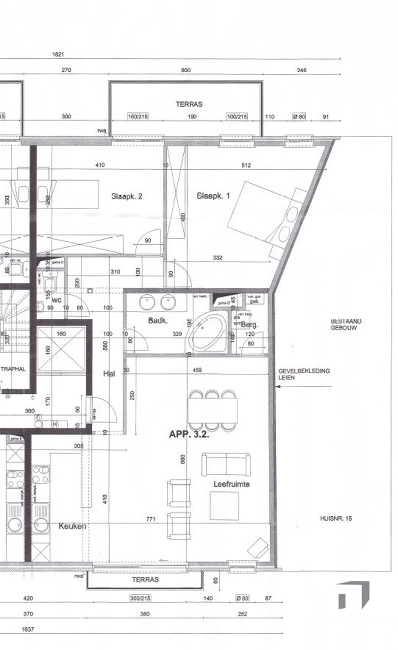 Gezellig appartement met 2 slpks, 2 terrassen en carport foto 4