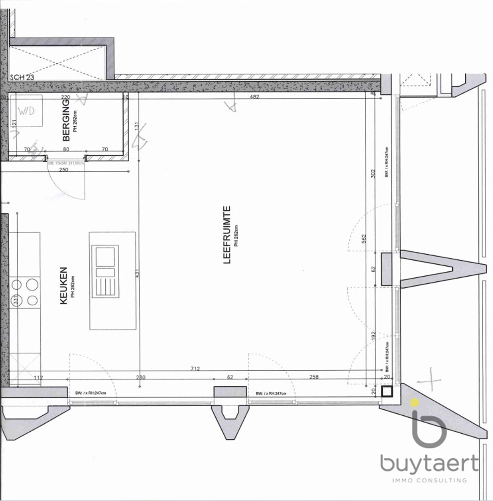 Luxe 3 slpk appartement met een gigantisch terras met zicht op het Kempisch dok. foto 53