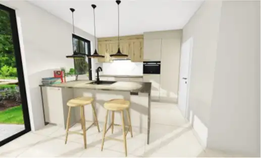 In opbouw zijnde zeer ruime bij centrum gelegen woning met 4 slpks, carport en tuinberging op ca 434 m². Energie label A+ foto 9