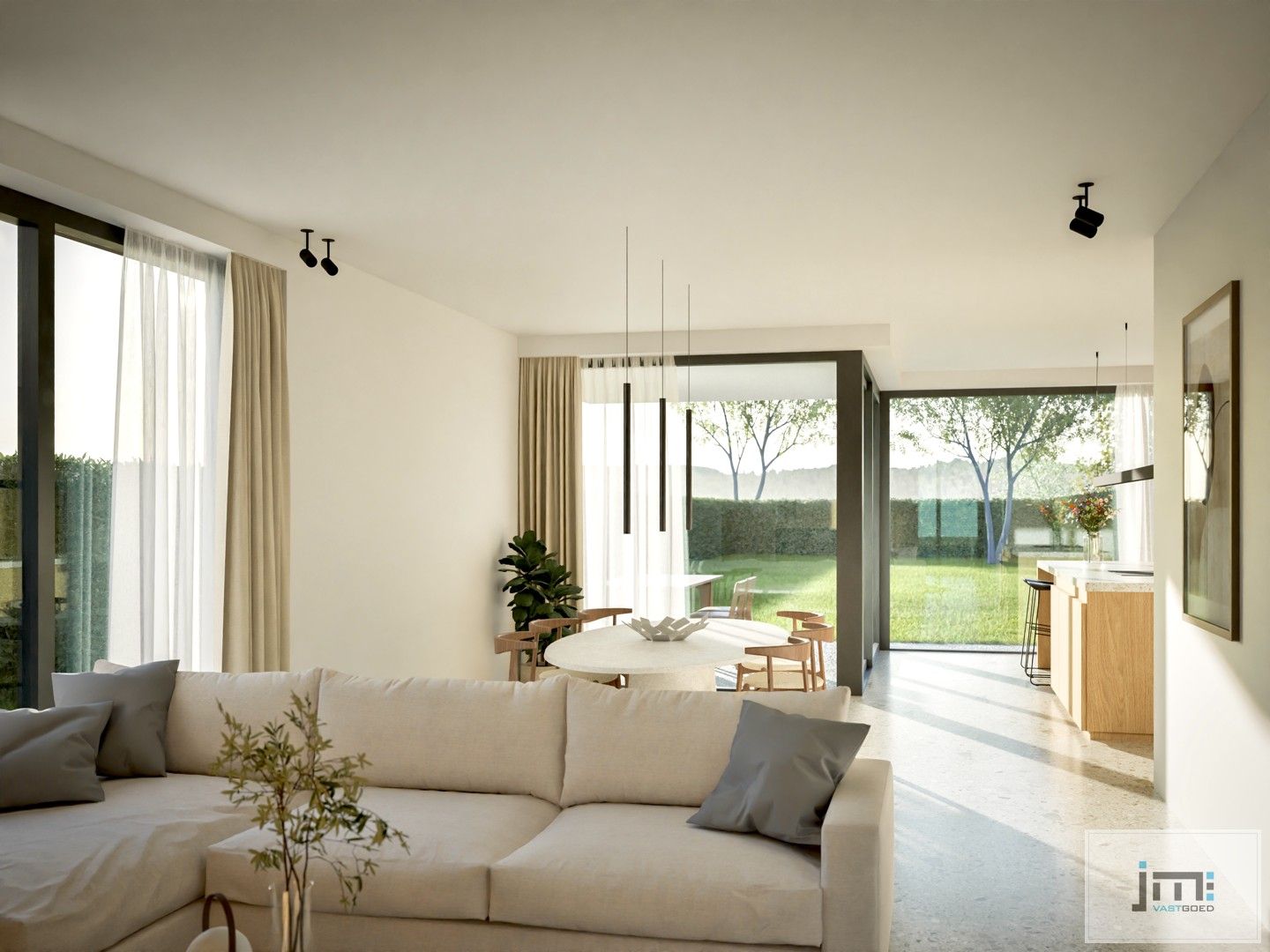 Nieuwbouwwoning met warmtepomp en zonnepanelen. (aankoop aan 6% BTW mogelijk) foto 3