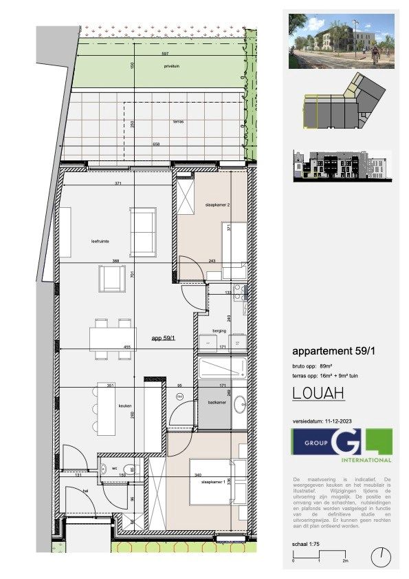 Nieuwbouwapp. met 2 slpks, terras en tuintje foto 11