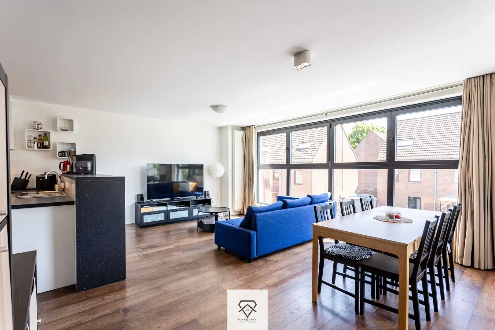 Lichtrijk hoekappartement met 2 slaapkamers en terras te Portus Ganda foto 9